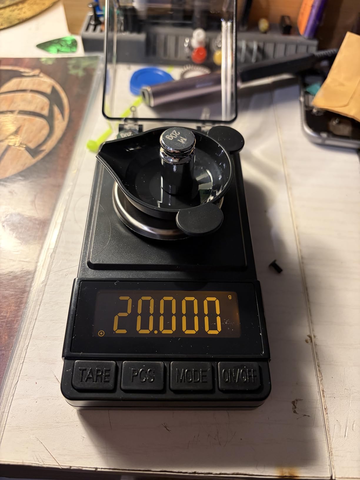 MAXUS Digital Milligram Scale 50g/0.001g, Compact Mg Scale with 20g Calibration Weight and Accessories, Black Powder Scale for Reloading customer photo 1