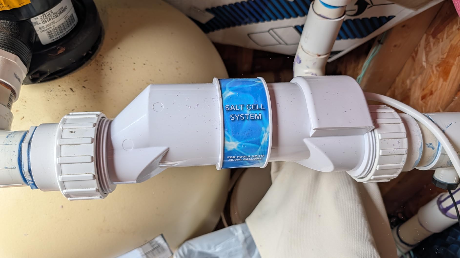 XtremepowerUS Saltwater Pool Chlorine Generator Salt Water Up to 40,000 Gallons Pools Chlorinator Flow Switch 40K Salt Chlorine w/Cleaning Stand customer photo 1