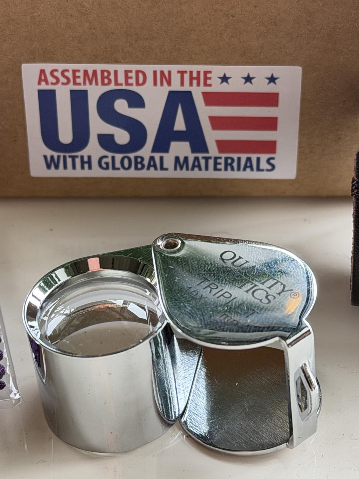 Hastings 10X Loupe Highest Optical Grade Glass Element Lens Includes Leatherette Pouch customer photo 1