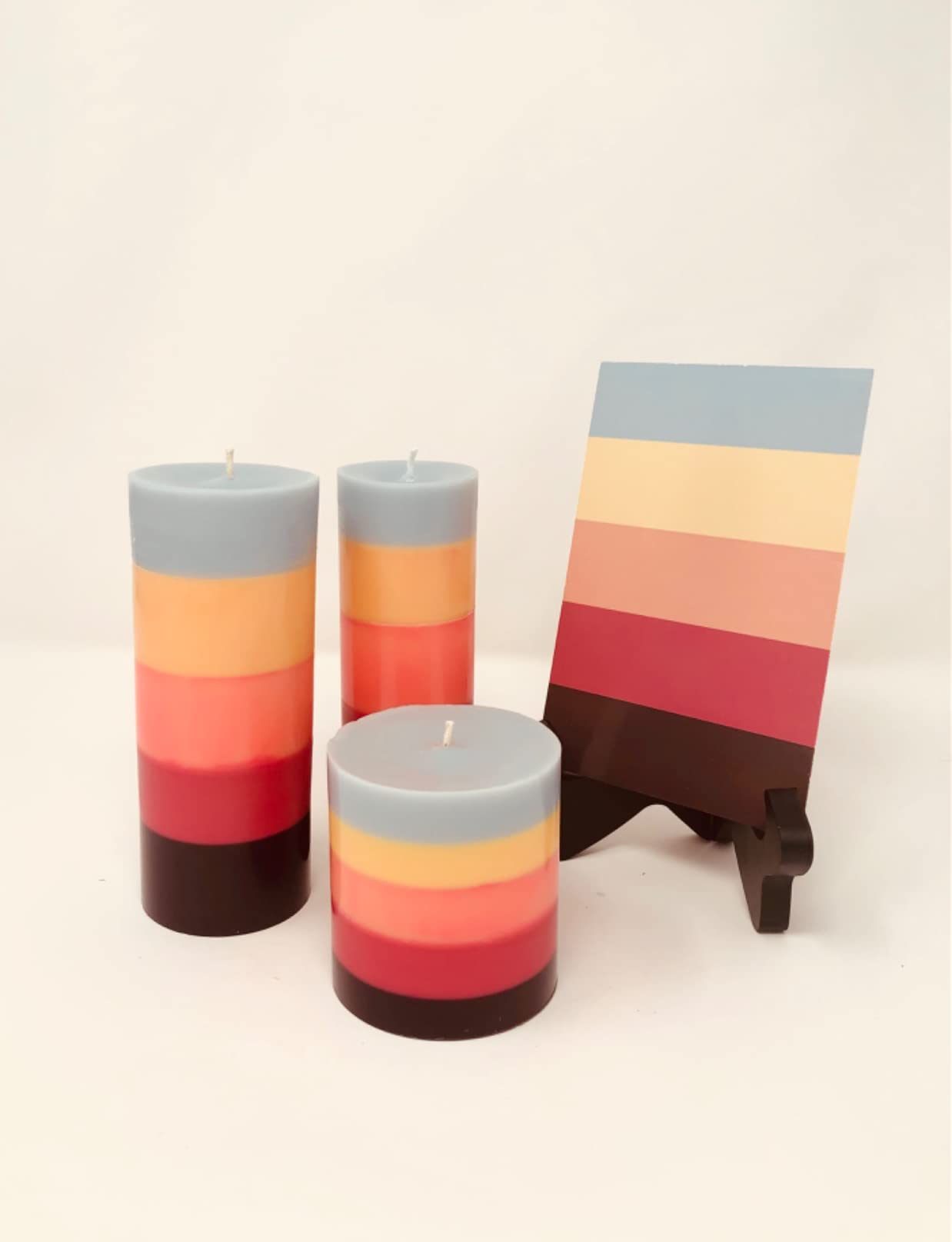 MILIVIXAY Cylinder Candle Mold Set-4PCS Pillar Candle Molds - Plastic Candle Molds for Candle Making-Candle Making Molds-120 Ft. of Wick 2 Wick Clips and 2 Wick Holders Included as a Gift. customer photo 2