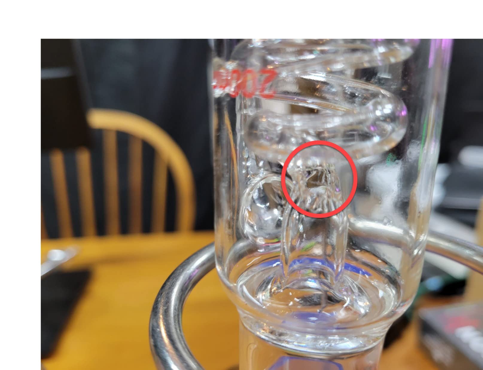 QWORK Jacket 200mm Glass Condenser with 24/40 Joint for Laboratory customer photo 2