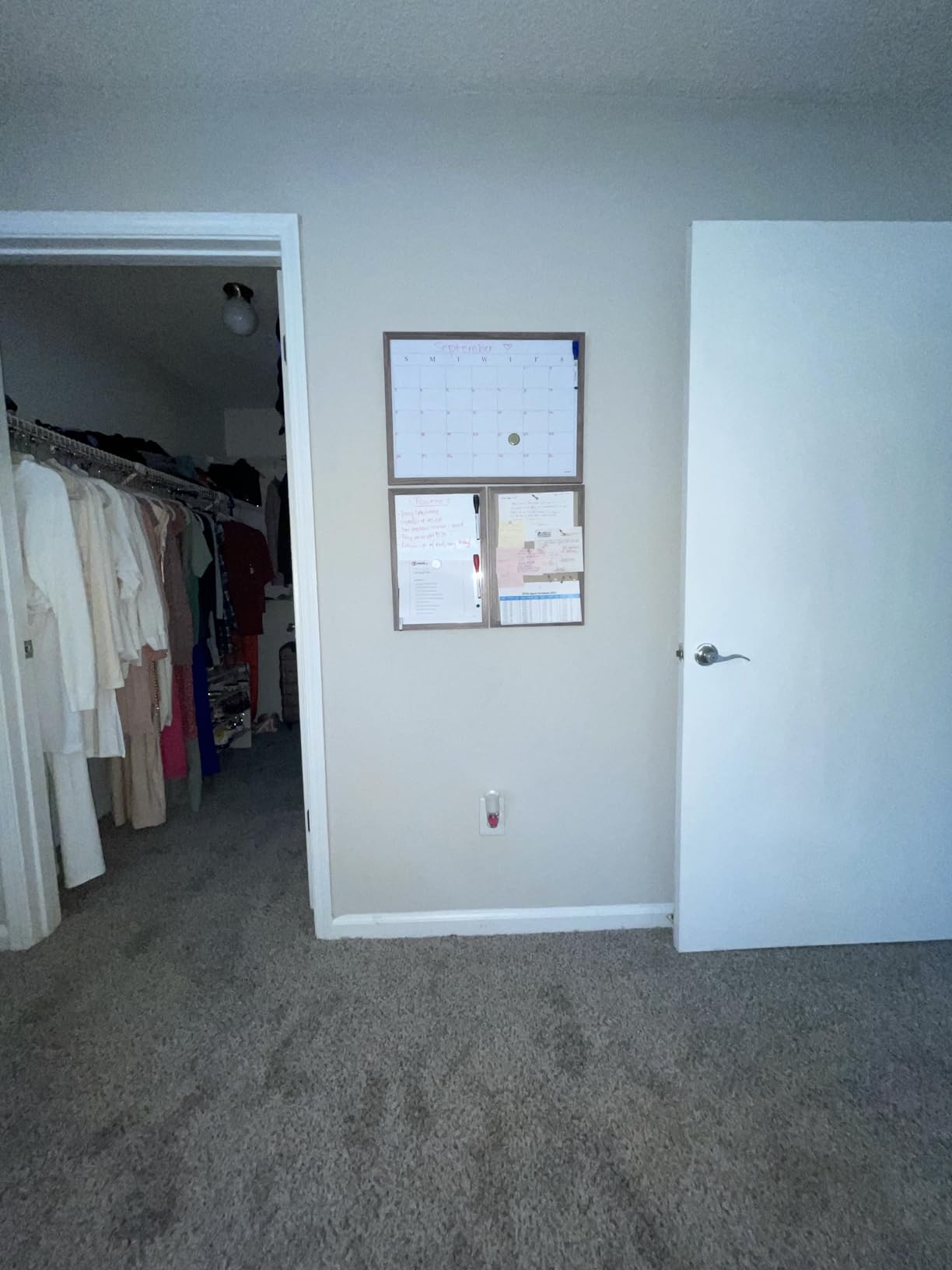 U Brands Organization Center Kit, Rustic Wood Frame, Includes Magnetic Dry Erase Calendar, Magnetic Whiteboard, Linen Bulletin Board, Along with 6 Pins, 4 Markers, and 4 Magnets (4835U00-01) customer photo 2