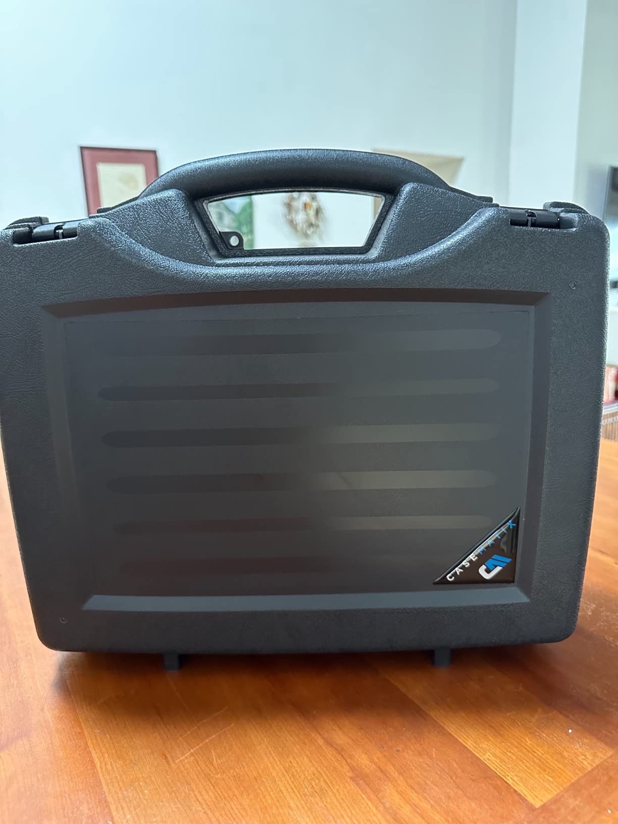Hard Shell Miniature Carrying Case - 80 Slot Figurine Miniature Storage Case with Customizable Foam Layer for Large Miniatures Compatible with Warhammer 40k, DnD & More! customer photo 1