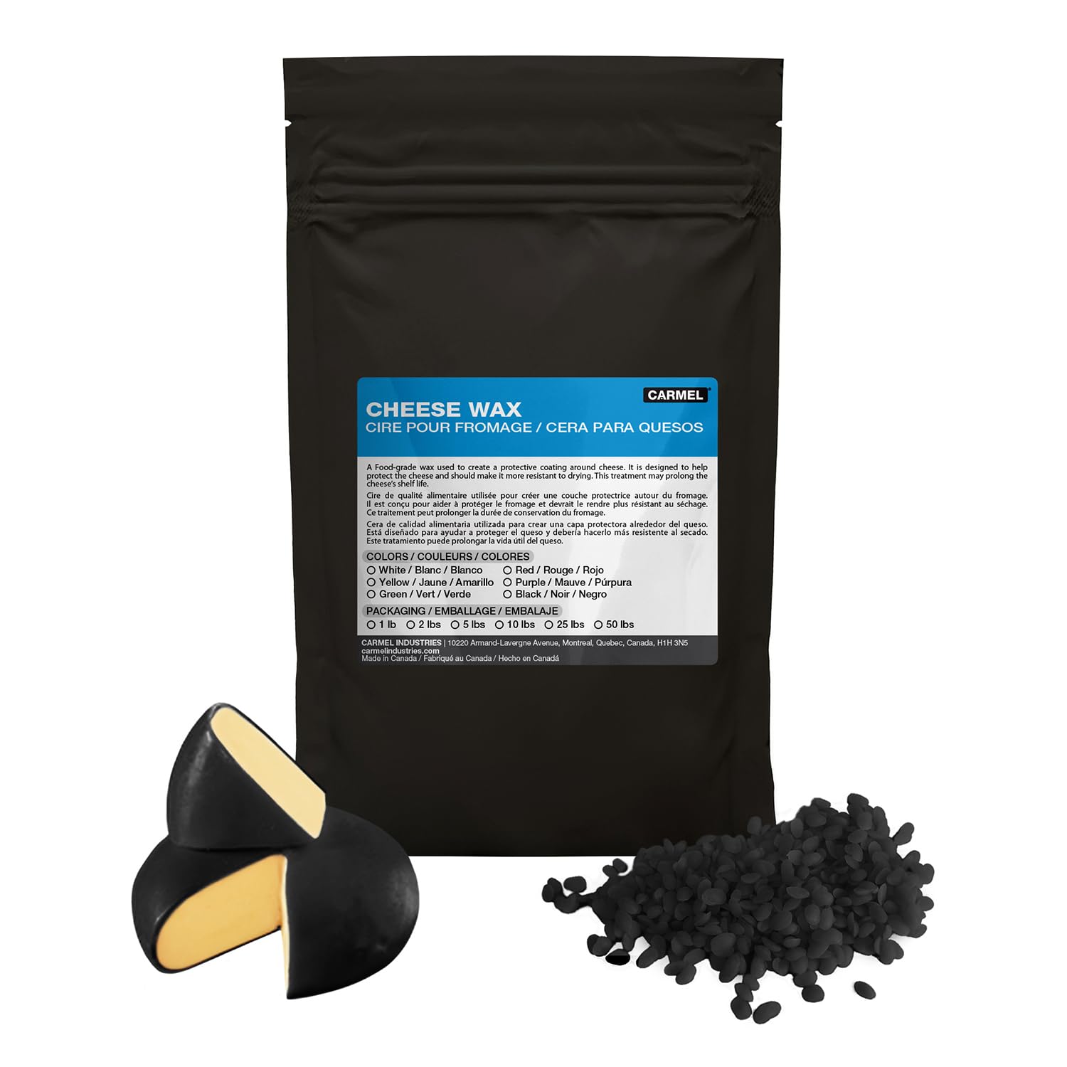 Carmel Cheese Wax, Black (1 lb), Food-Grade Wax to Protect Cheese, Wax Beads for Cheese Makers customer photo 1