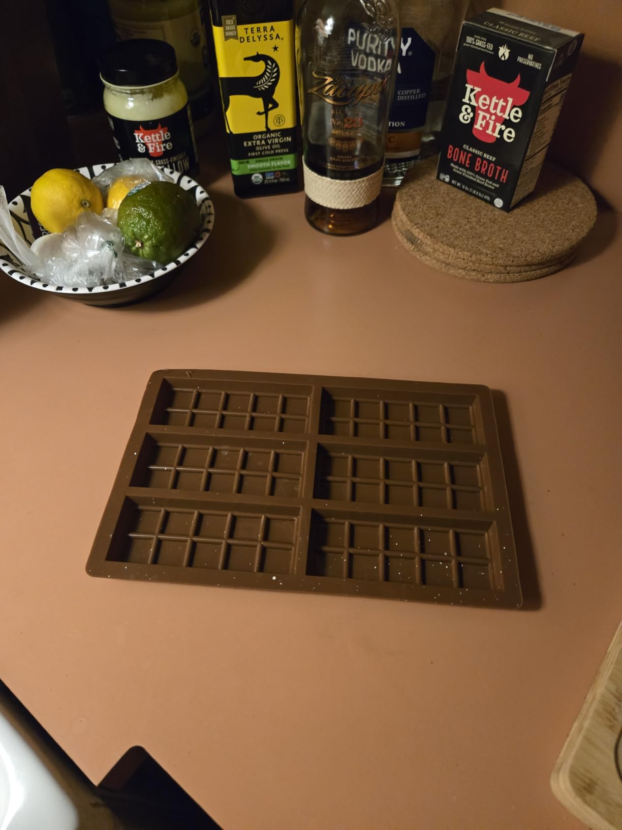 Chocolate Bar Mold - Non-Stick Silicone Chocolate Molds, Food Grade Dubai Deep Chocolate Bar Mold for Milk Pistachio - Set of 2 customer photo 1