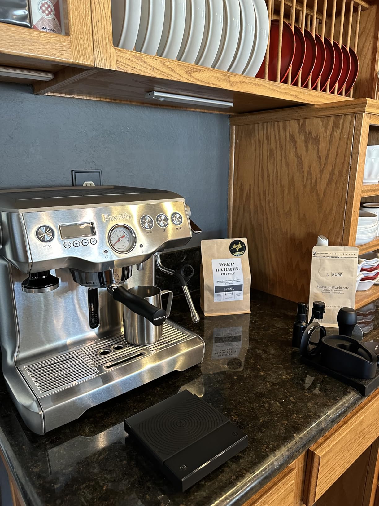 Breville Dynamic Duo Dual Boiler Espresso Machine and Smart Grinder Pro Package, Stainless Steel customer photo 1
