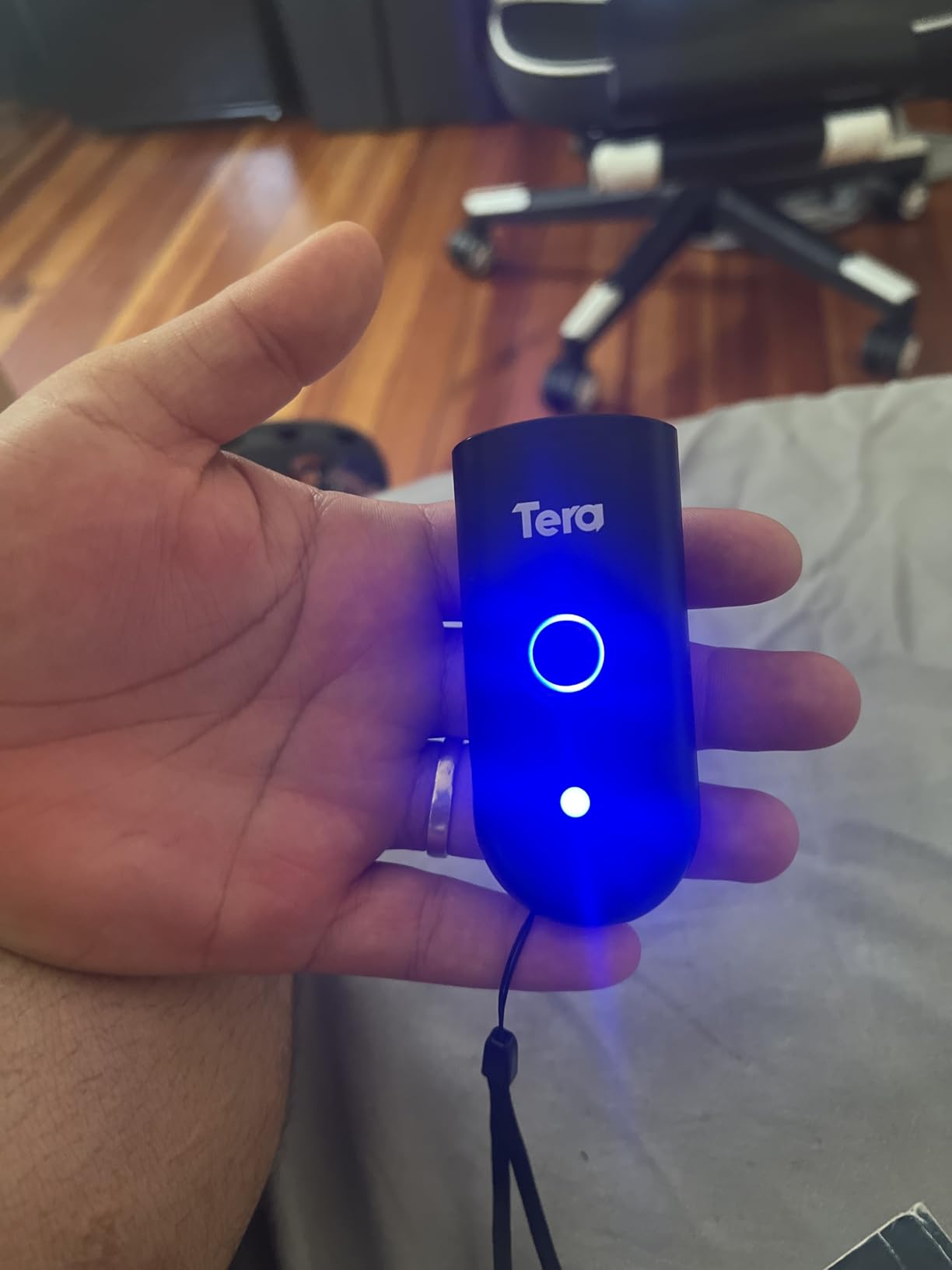 Tera Mini 1D 2D QR Wireless Barcode Scanner, Waterproof Shockproof Pocket Scanner, 3-in-1 BT & USB Wired & 2.4G Bar Code Reader Portable Image Scanner Work with iOS Windows Android customer photo 1