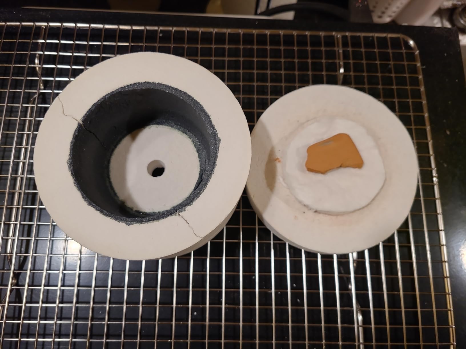LuckyHigh Professional Large Microwave Kiln with 10pcs Kiln Paper for Fusing Glass DIY Glass Jewelry Making (195mm) customer photo 1