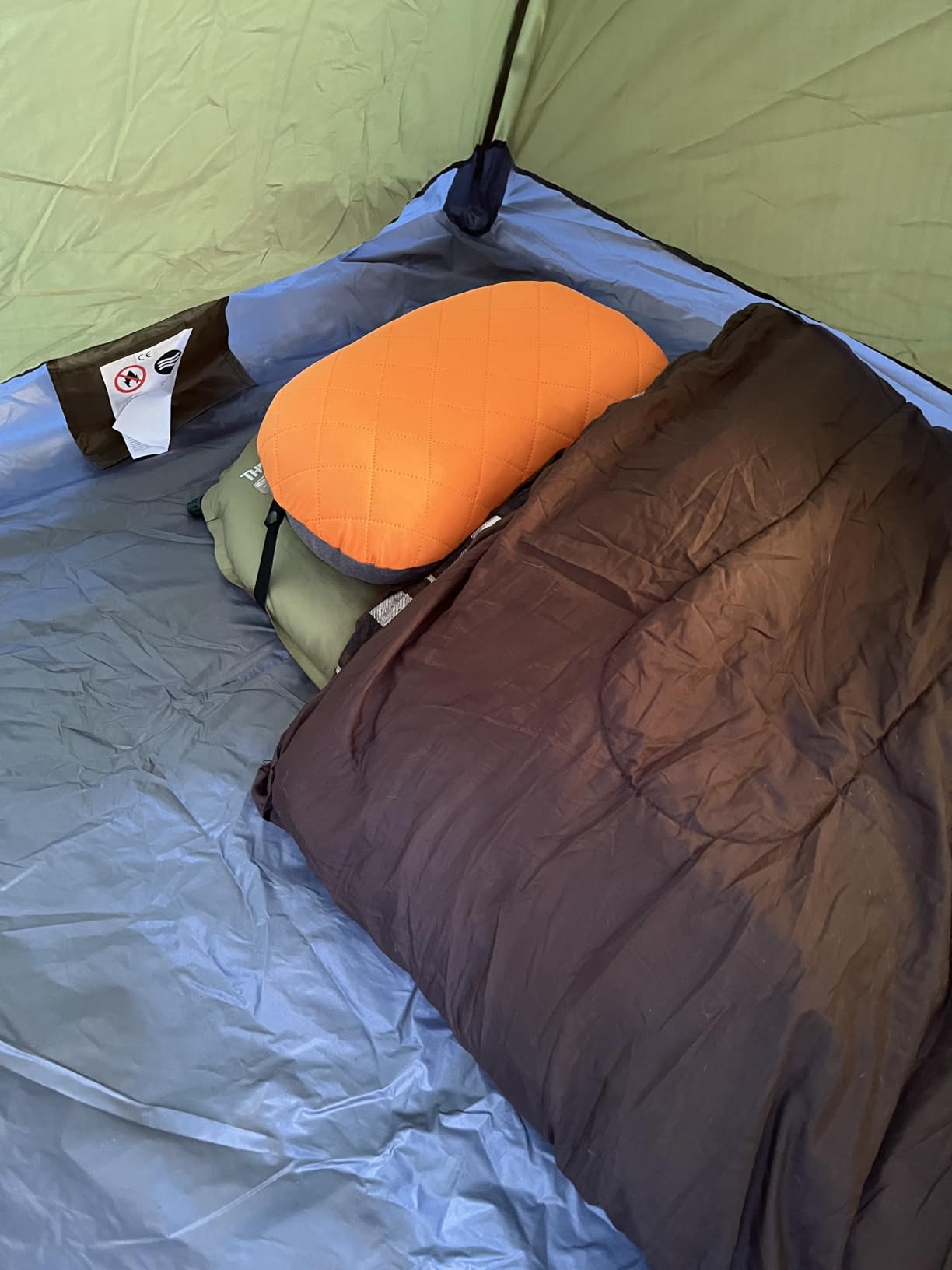 MARCHWAY Ultralight Inflatable Camping Pillow with Soft Washable Cover, Compact Compressible Portable Travel Air Pillow for Outdoor Camp, Sport, Hiking, Backpacking Sleep (Orange) customer photo 1