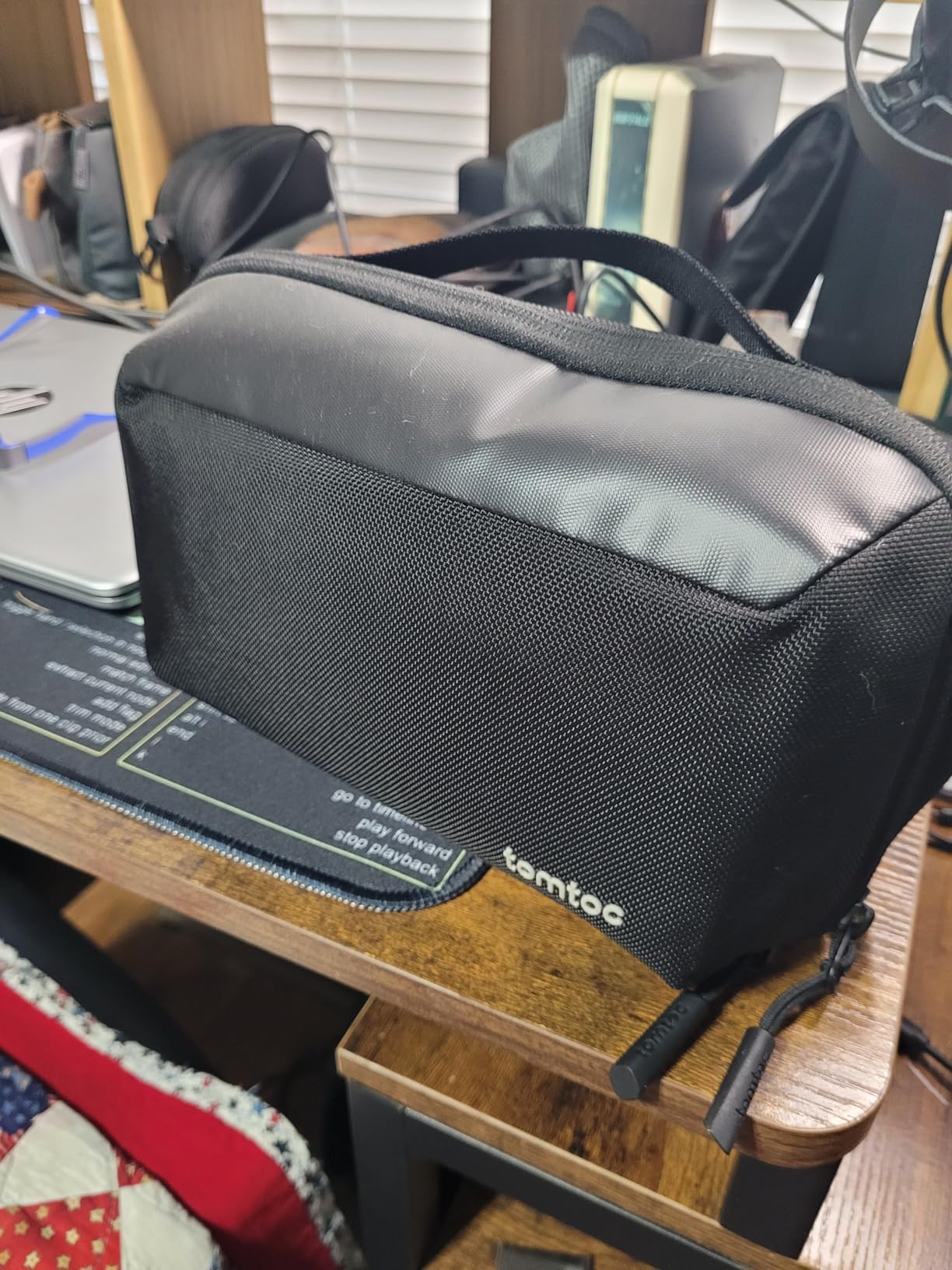 tomtoc Electronics Organizer Travel Case, Water Resistant Travel Bag Cable Organizer for Essentials, Tech Pouch Accessories Carry Storage for Cord, Phone, Cables, Airpods, USB Flash Drive, Daily Items customer photo 2