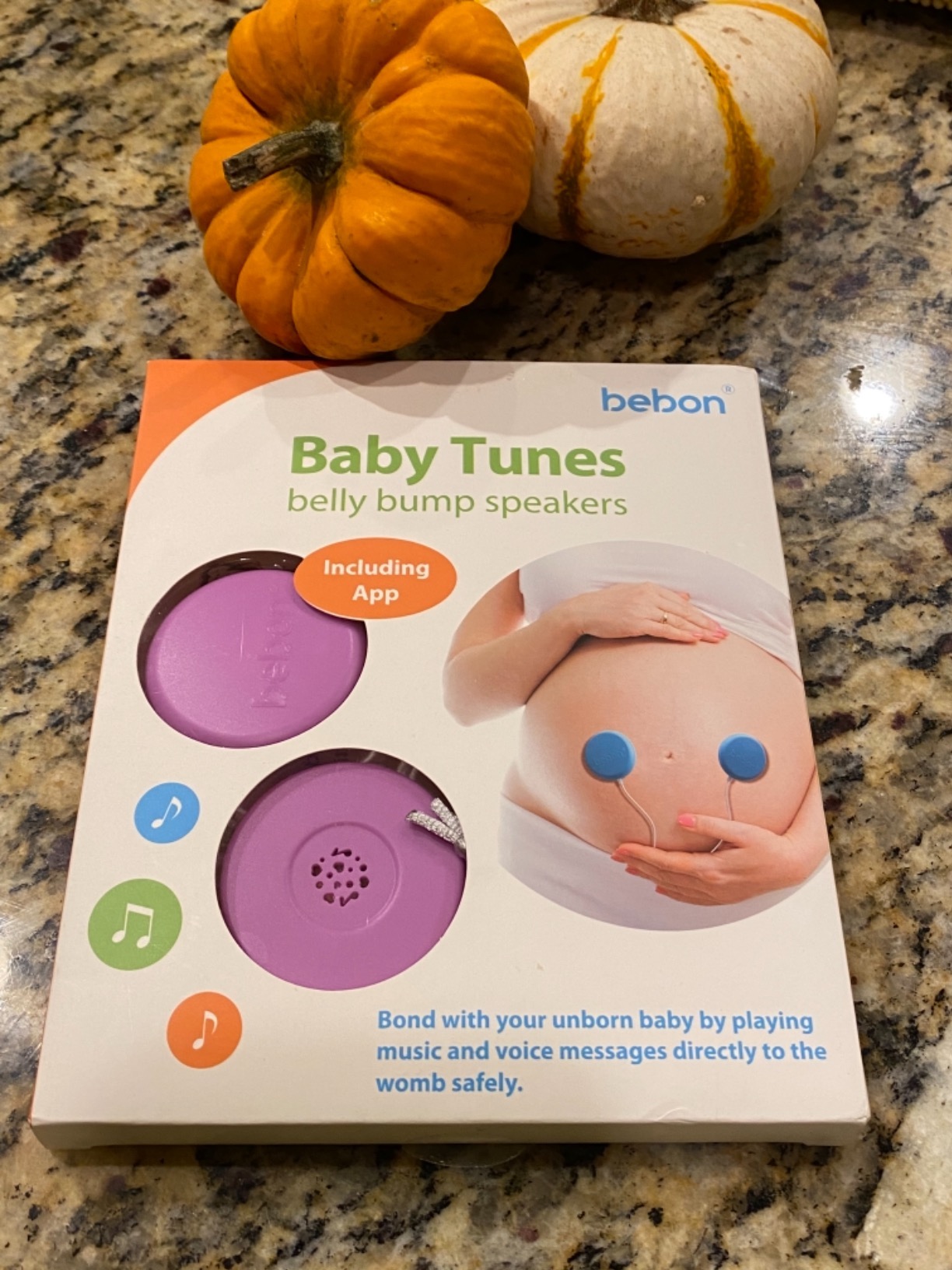 Baby-Bump Headphones - Plays and Shares Music, Sound and Voices to the Womb - Premium Baby Bump Speaker System - Including bebon Tunes APP (iOS and Android) customer photo 1