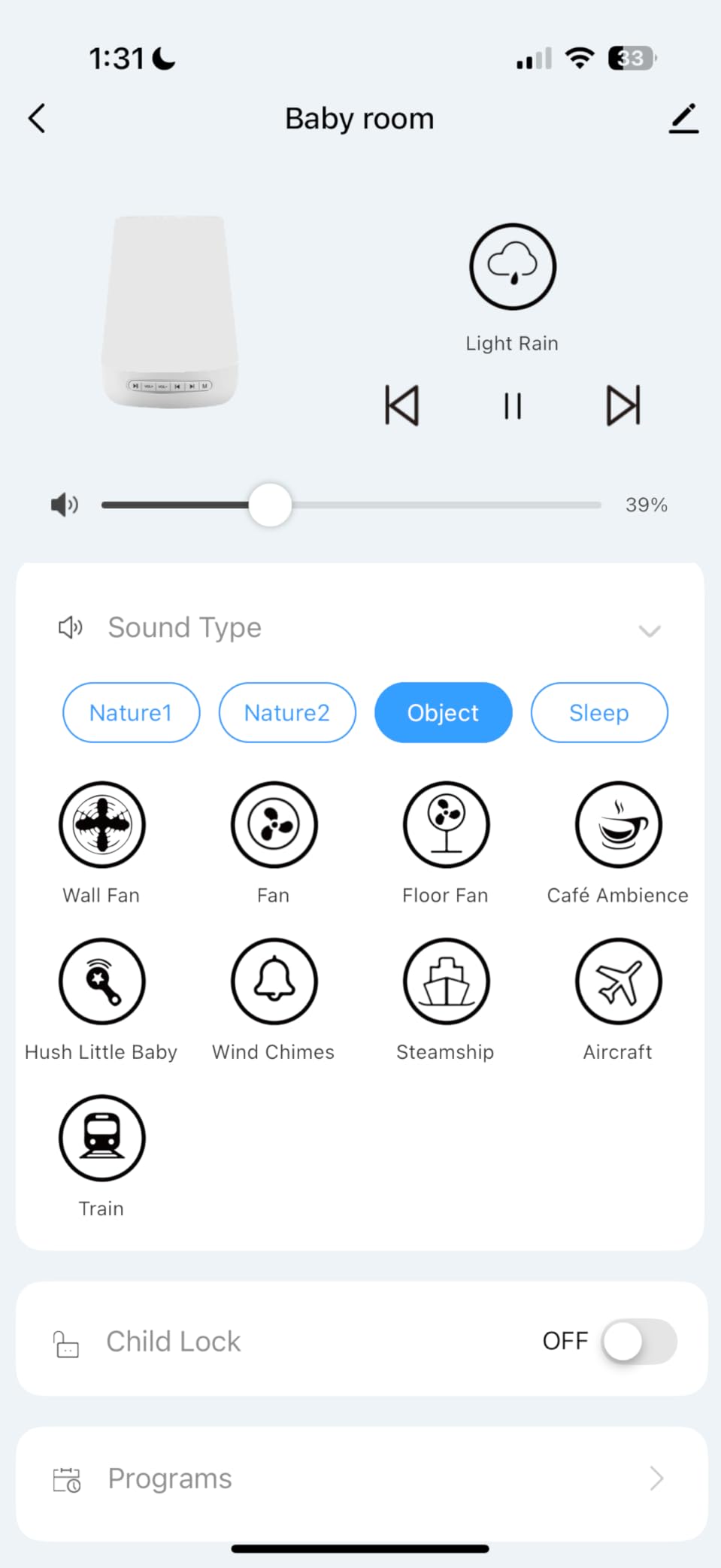 Baby Sound Machine, Momcozy White Noise Machine for Baby Sleeping with Night Light, Toddler Sleep Trainer 34 Soothing Sleep Sounds, Timer, App Remote Control, Personal Sleep Routine Alarm Clock(Blue) customer photo 2