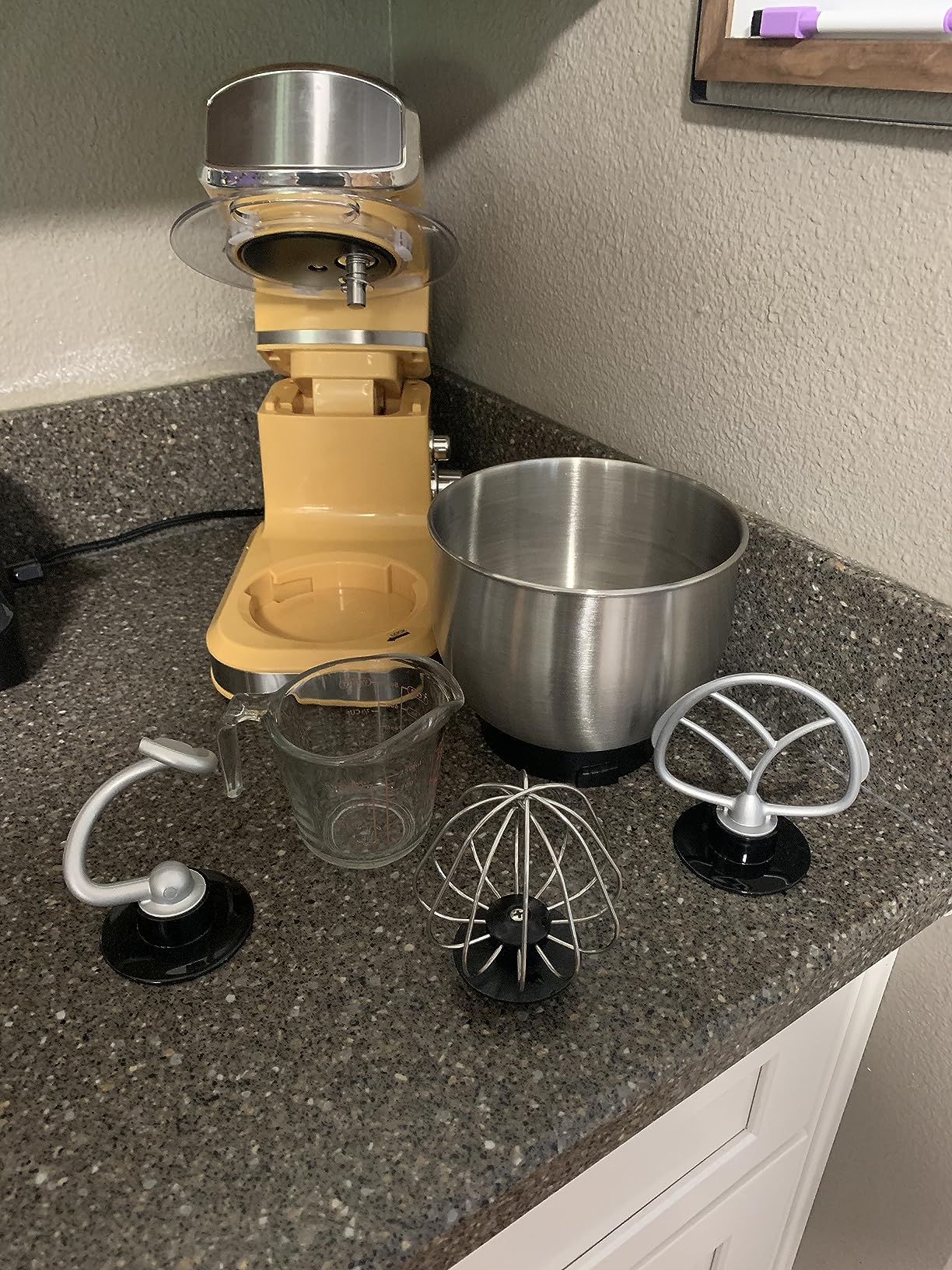 Kitchen in the box Stand Mixer, 3.2Qt Small Electric Food Mixer, 6 Speeds Portable Lightweight Kitchen Mixer for Daily Use with Egg Whisk, Dough Hook, Flat Beater customer photo 2