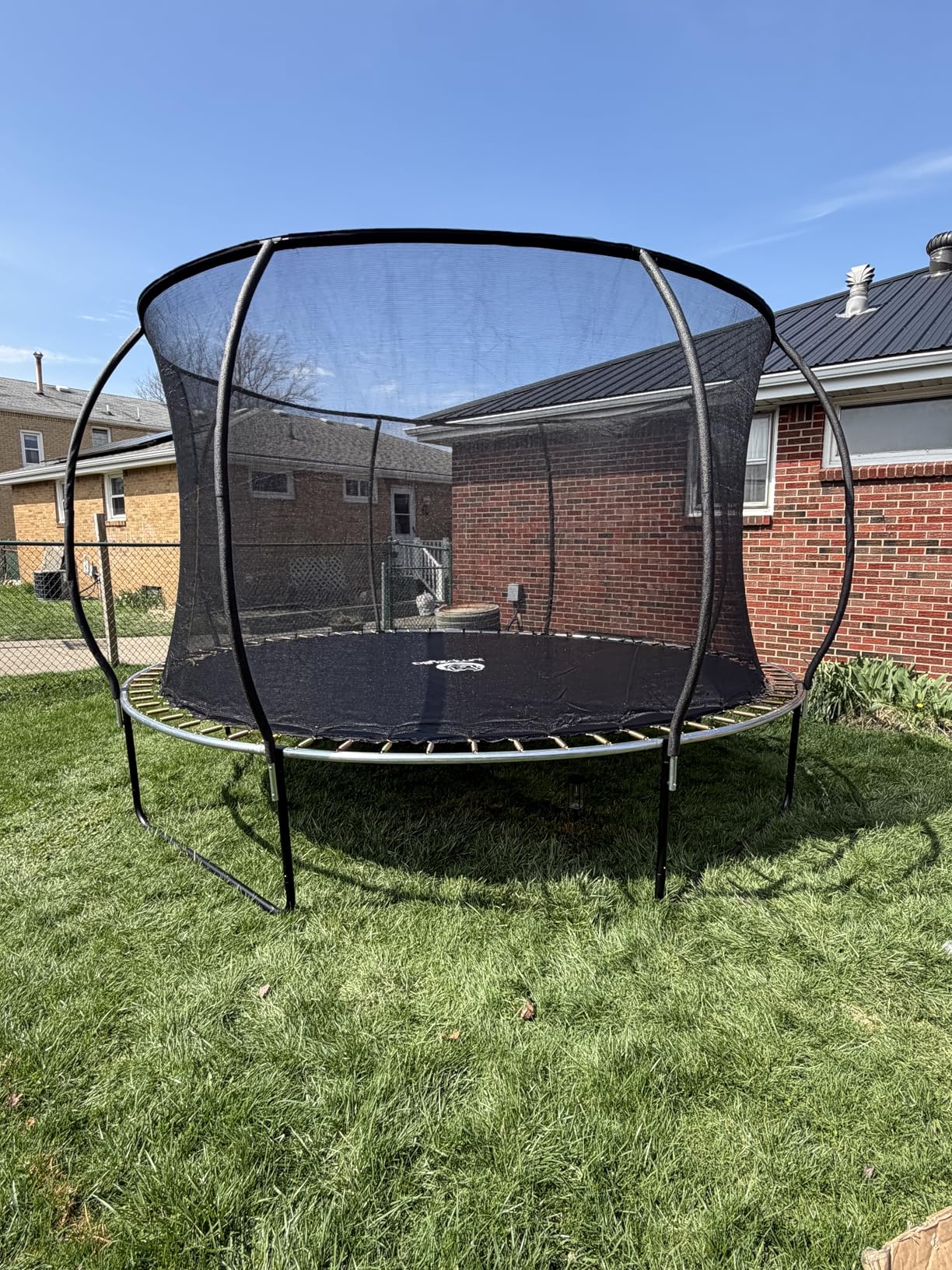 JUMPZYLLA Trampoline Outdoor 8FT 10FT 12FT 14FT 15FT 16FT with Enclosure, Non-Slip Ladder & Anti-Rust Coated Frame, ASTM Approved Recreational Backyard Large Trampoline with Net for Kids & Adults customer photo 1