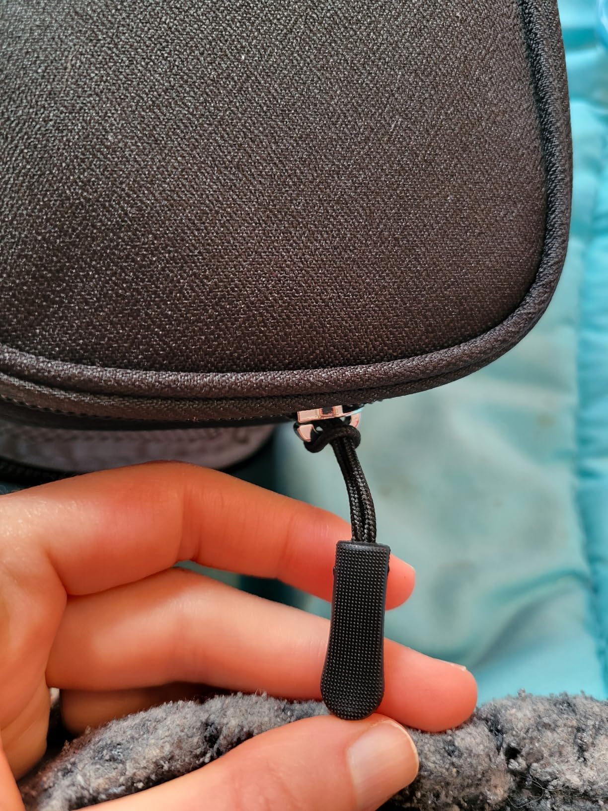 FYY Electronic Organizer, Travel Cable Organizer Bag Pouch Electronic Accessories Carry Case Portable Waterproof Double Layers Storage Bag for Cable, Cord, Charger, Phone, Earphone, Medium, Black customer photo 1