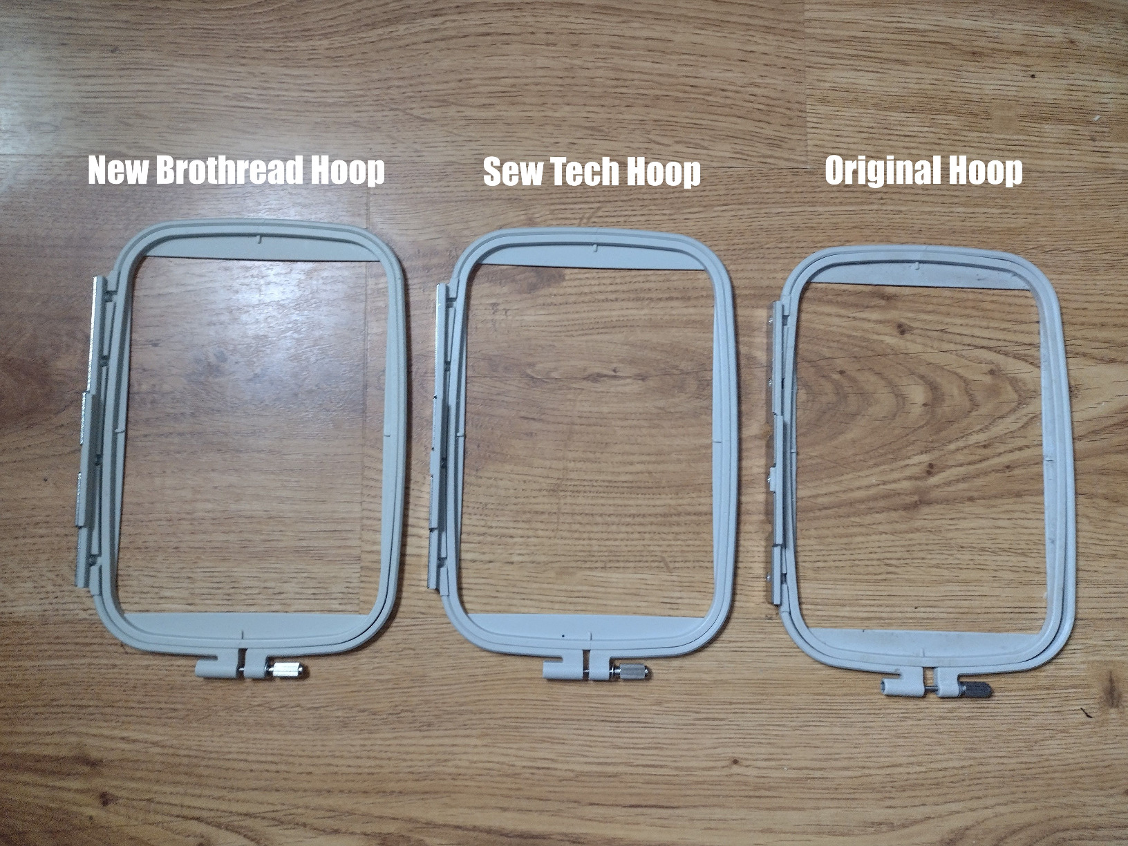 New brothread Embroidery Machine Hoop 4 in 1 Set(SA442+SA443+SA444+SA445) Compatible with Brother PE900 SE2000 PE800 SE1900 SE1950 PE780D 770 700 750D SE1800 Innovis1250D Babylock Accord Emore Ellure customer photo 2
