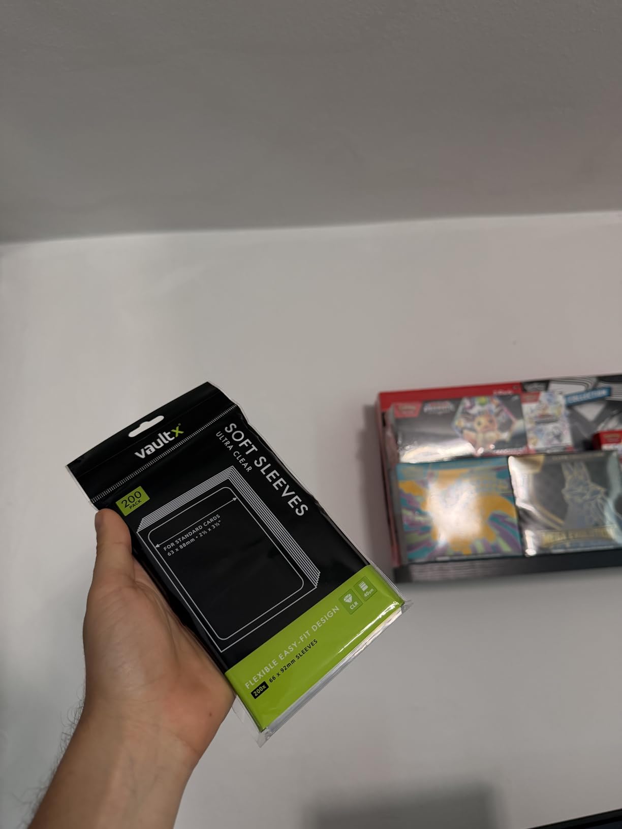 Vault X Soft Penny Sleeves (400 Pack) for Standard Trading Cards TCG, Clear customer photo 2