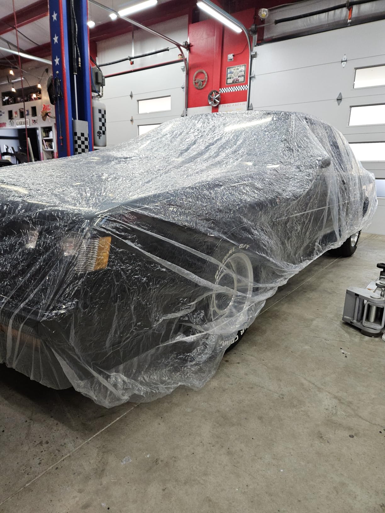LuliKa 3 Packs Disposable Car Cover Clear Plastic Car Cover Universal Rain Dust Garage Cover with Elastic Band Medium (12.4 FT x 21.6 FT) customer photo 2