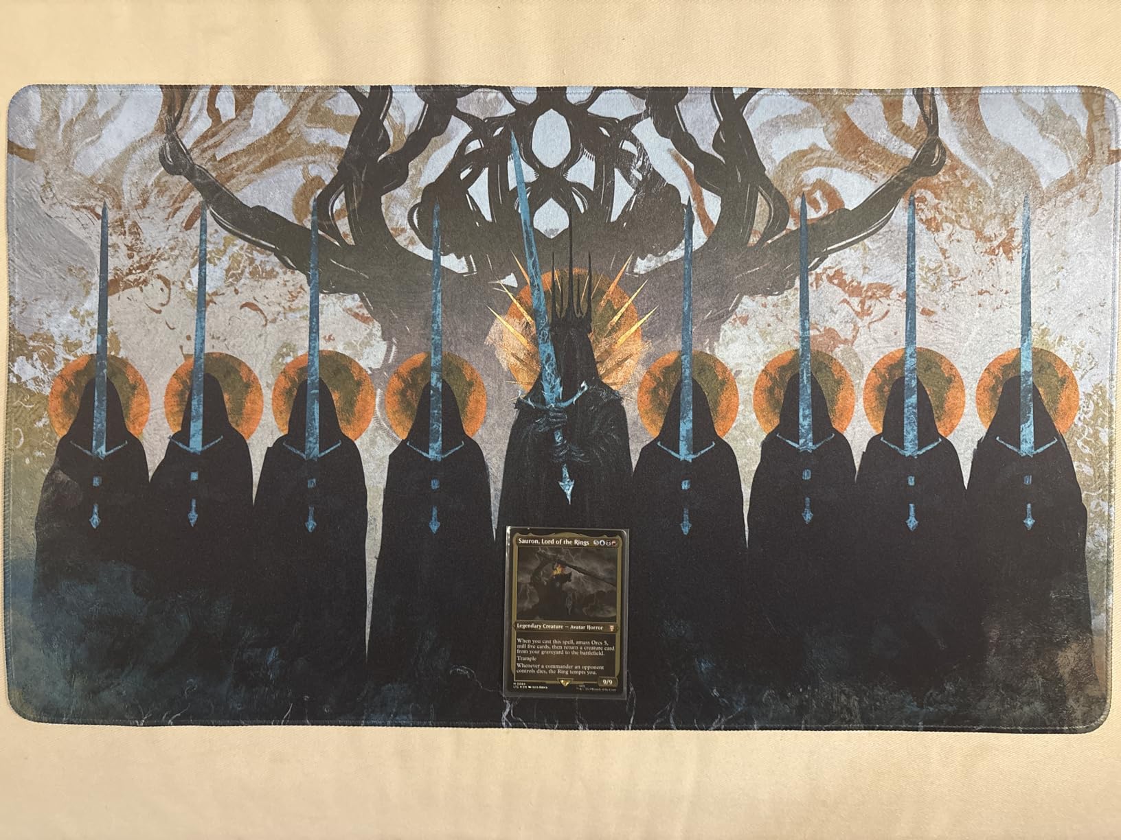 The Shadow and the Flame (Stitched) - MTG Playmat by Anato Finnstark - Compatible with Magic the Gathering Playmat - Original Designs customer photo 2