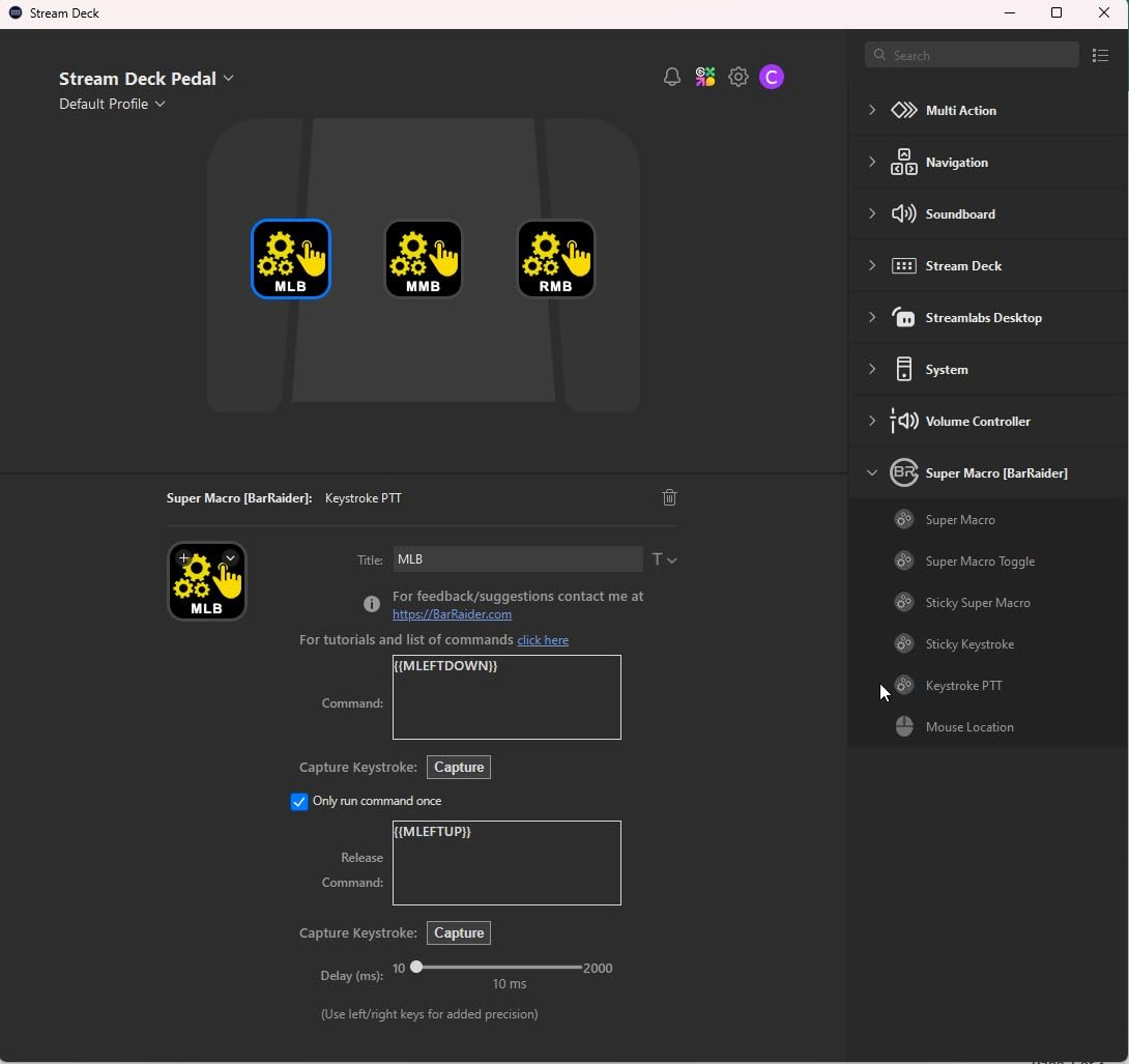 Elgato Stream Deck Pedal - Hands-Free Studio Controller, 3 Macro Footswitches, Trigger Actions in Apps and Software Like OBS, Twitch, YouTube and More, Works with Mac and PC customer photo 1