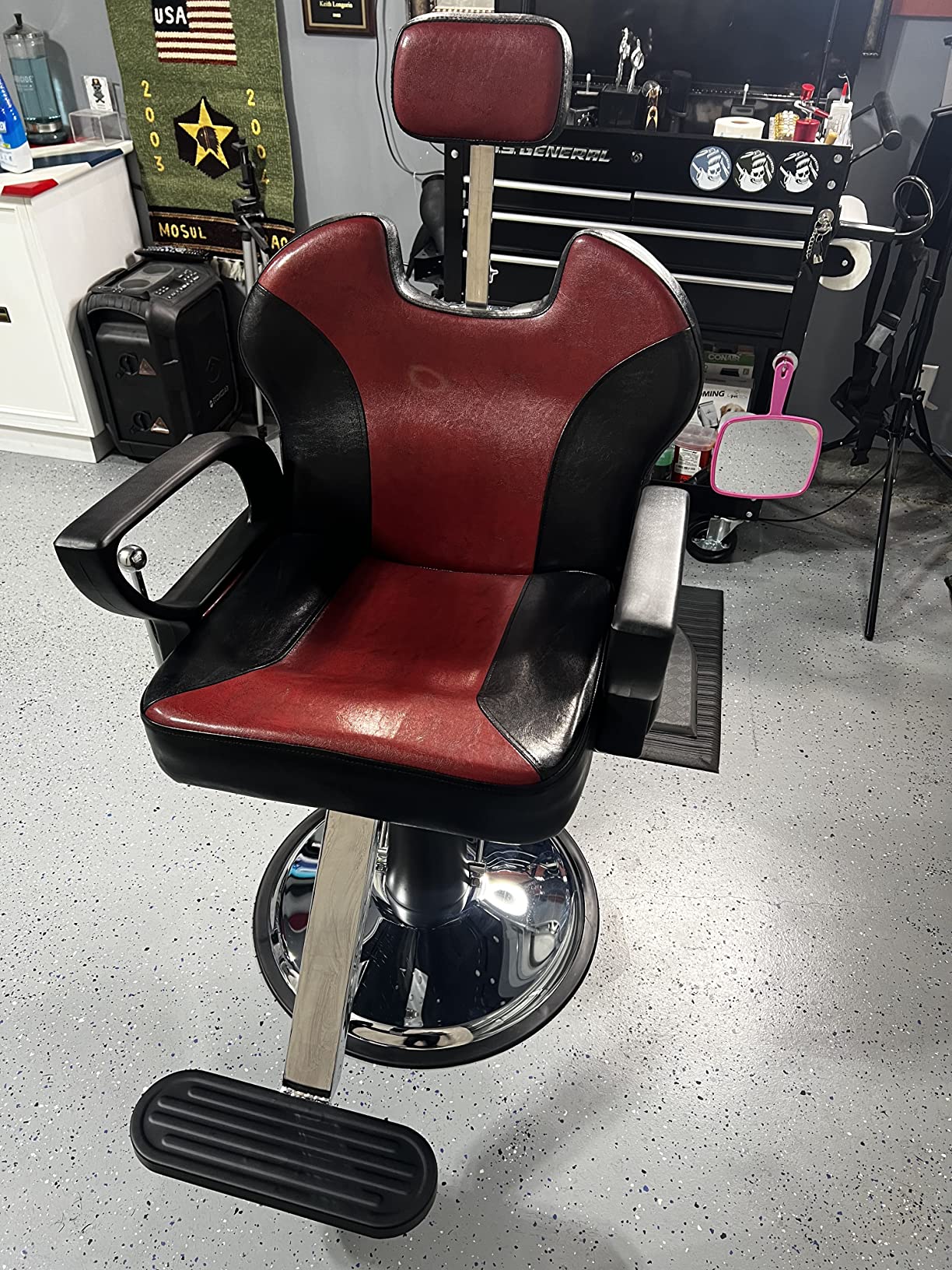 Artist hand Barbers Chairs, Heavy Duty Hydraulic Reclining Salon Chair Spa Furniture Reclining Extra Wider Seat Beauty Hair Salon Equipment customer photo 2
