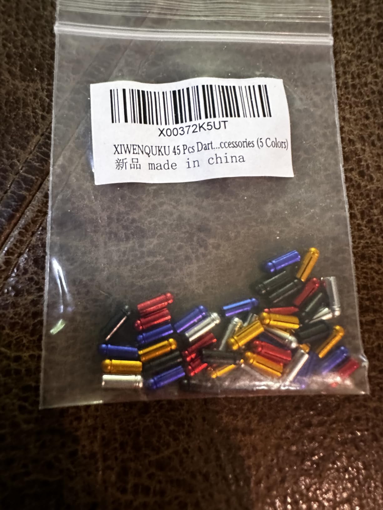 XIWENQUKU 45 Pcs Dart Flight Wing Savers Protectors Aluminum Alloy Dart Wing Corrector Fixed 90 Degrees Professional Competition Dart Accessories (5 Colors) customer photo 2
