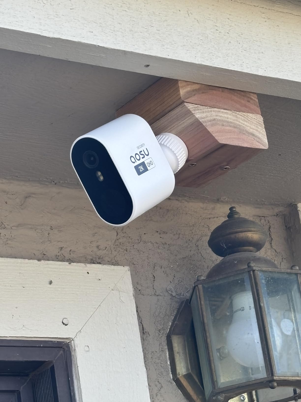 aosu Security Cameras Wireless Outdoor Home System, True 2K HD Night Vision, No Subscription Required, Long Battery Life, 166 Wide View, Spotlight and Siren Alarm, Motion Alert, Support 2.4 and 5GHz WiFi customer photo 2