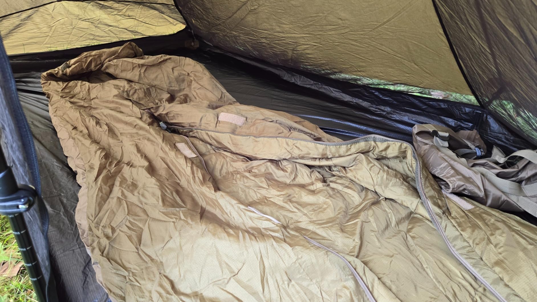 Night Cat Ultralight Tent 1 Person for Professional Backpacker Hiker 2 LBS Only Lanshan Backpacking Bivvy Ground Tent Heavy Rain Waterproof Trekking Pole Not Included customer photo 1