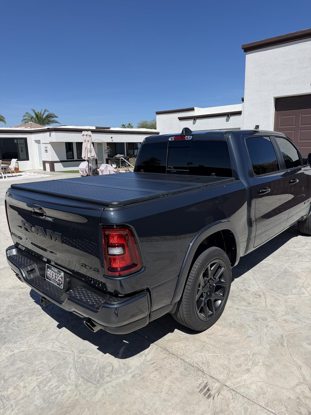 Toptiny Hard Folding Truck Bed Tonneau Cover - 2009-2026 Dodge Ram 1500 5'7