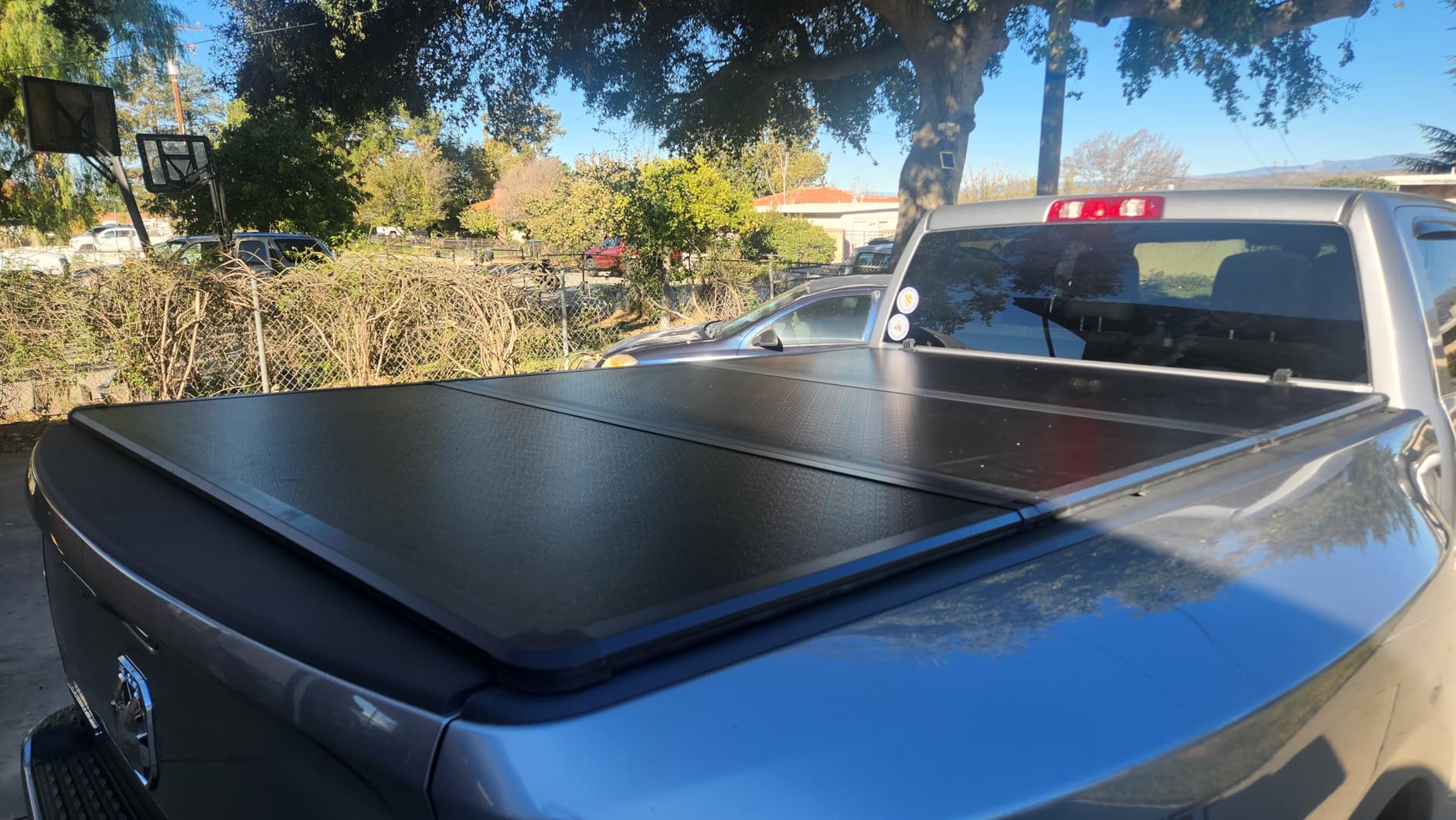 Toptiny Hard Folding Truck Bed Tonneau Cover - 2009-2026 Dodge Ram 1500 5'7