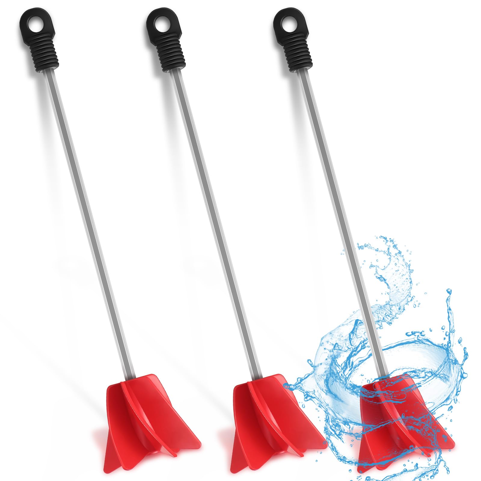 Loosh 3 Pcs 11 Inch Paint Stirrer for Drill, Helix Epoxy Mixer for Concrete Resin Silicone Stirrer Paddle customer photo 1
