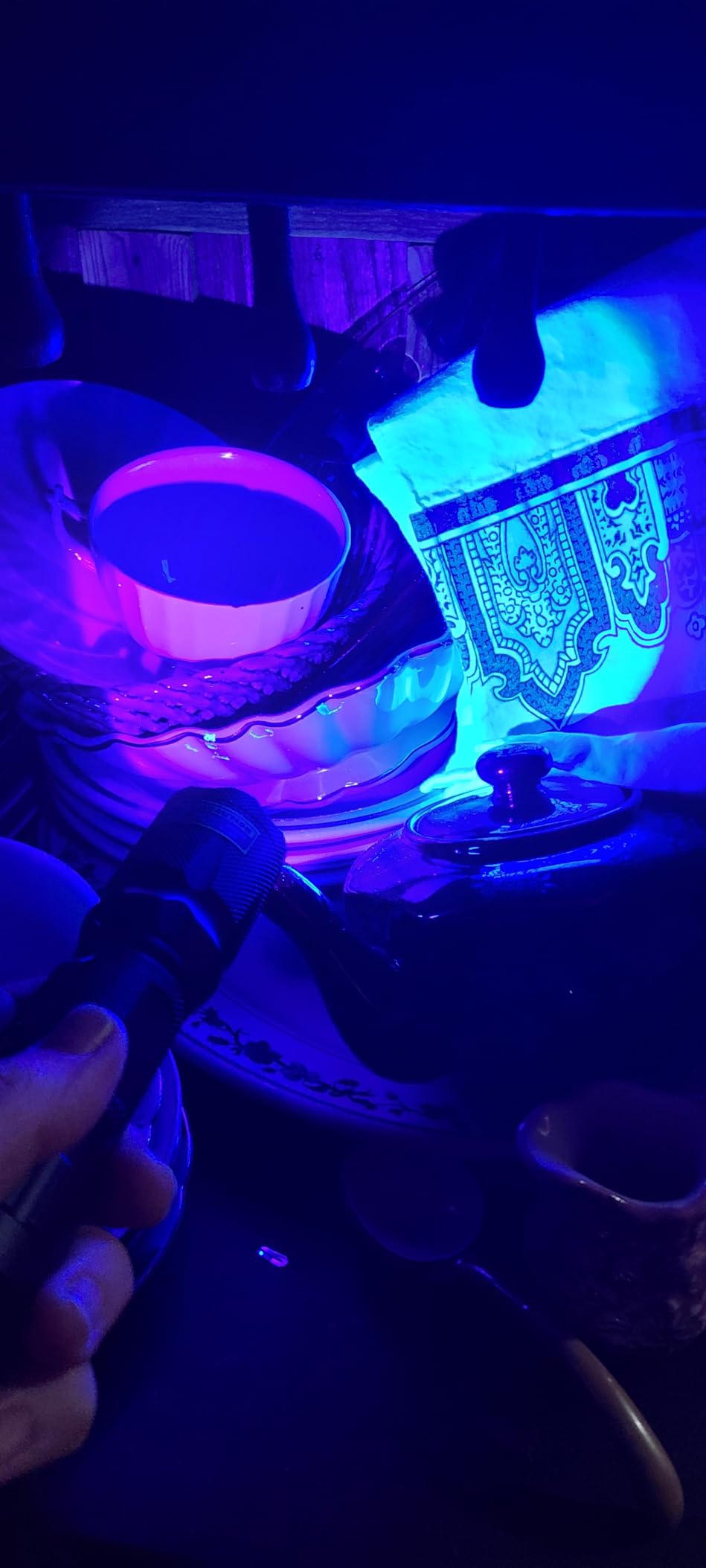 UV Flashlight Black Light- 365nm 395nm Ultraviolet Flashlights, Handheld Blacklight Torch Woods Lamp for Pet Urine Stains Detection, Rocks & Minerals, Glue Curing, Scorpions Finder and Uranium Glass customer photo 1