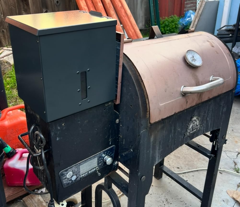 Stanbroil Pellet Grill Hopper Extension for Pit Boss 340 and 440 Series, Black customer photo 1