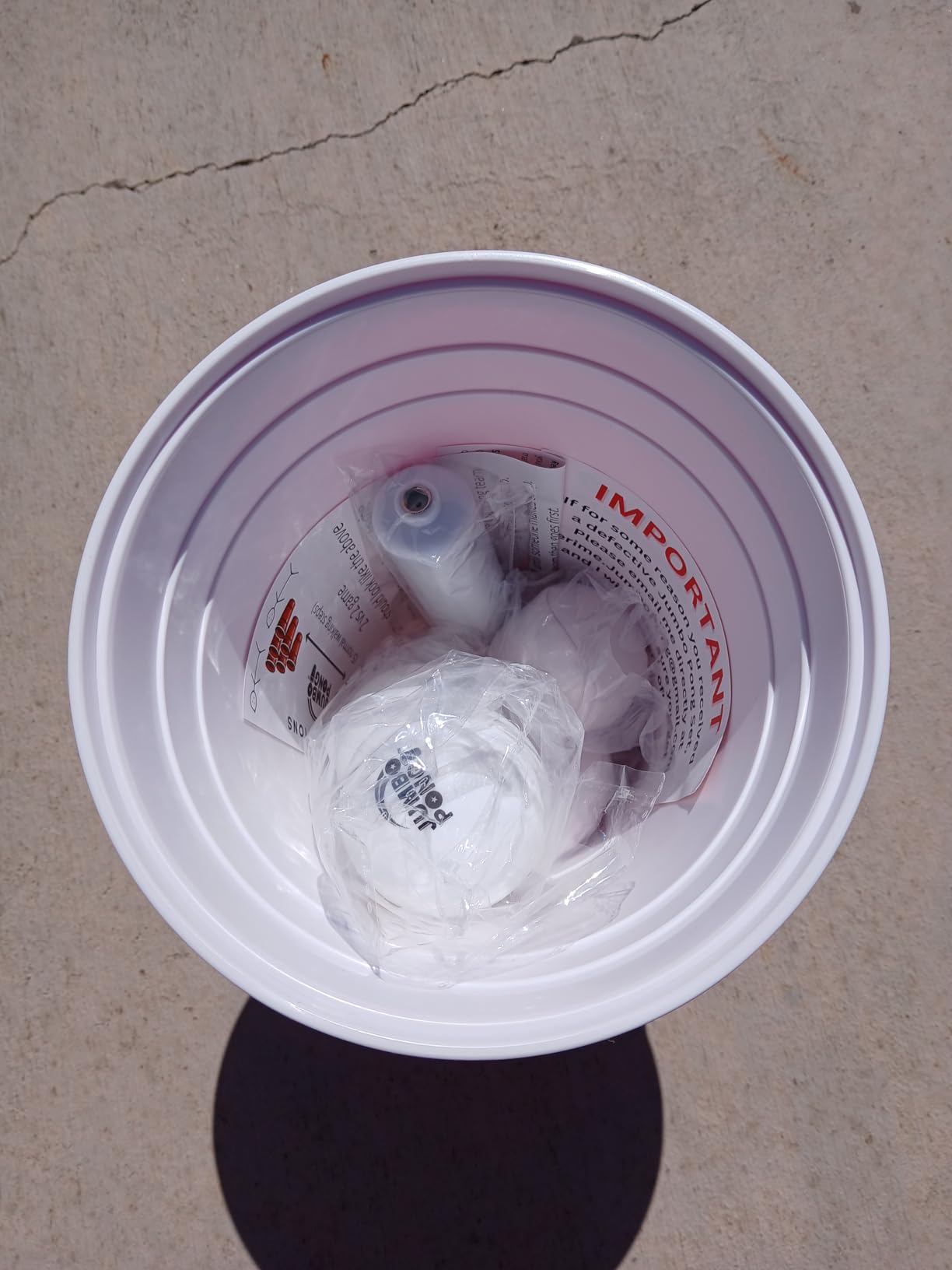 Jumbo Pong - Giant Yard Pong Outdoor Games Yard Games Lawn, Beach, Camping, Tailgating or Backyard - Durable Giant Cups with Indoor/Outdoor Ball and Pump Included customer photo 2