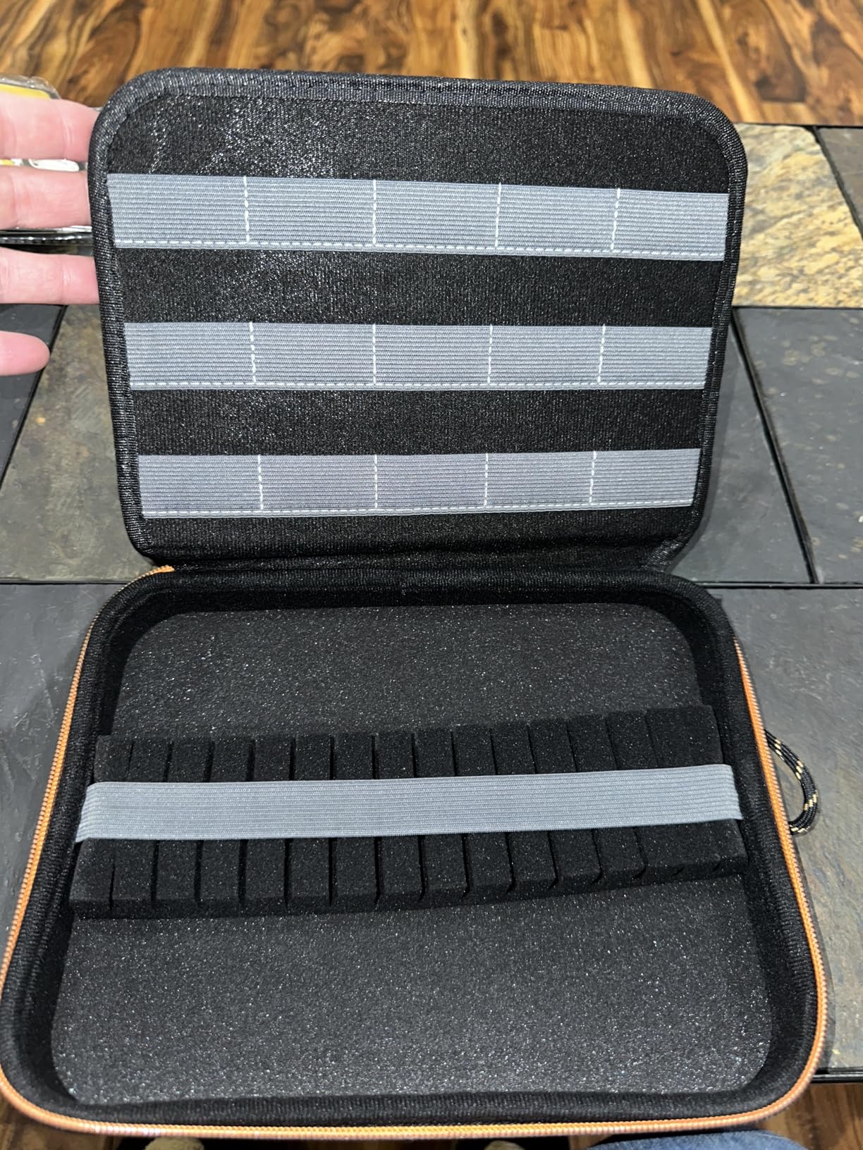USA Gear XL Semi Hard Shell Dart Case - Protective Case for 15 Piece Dart Set, Tips, Flights and Shafts, and more Accessories - Locking Foam Design for Soft and Steel Tips customer photo 1