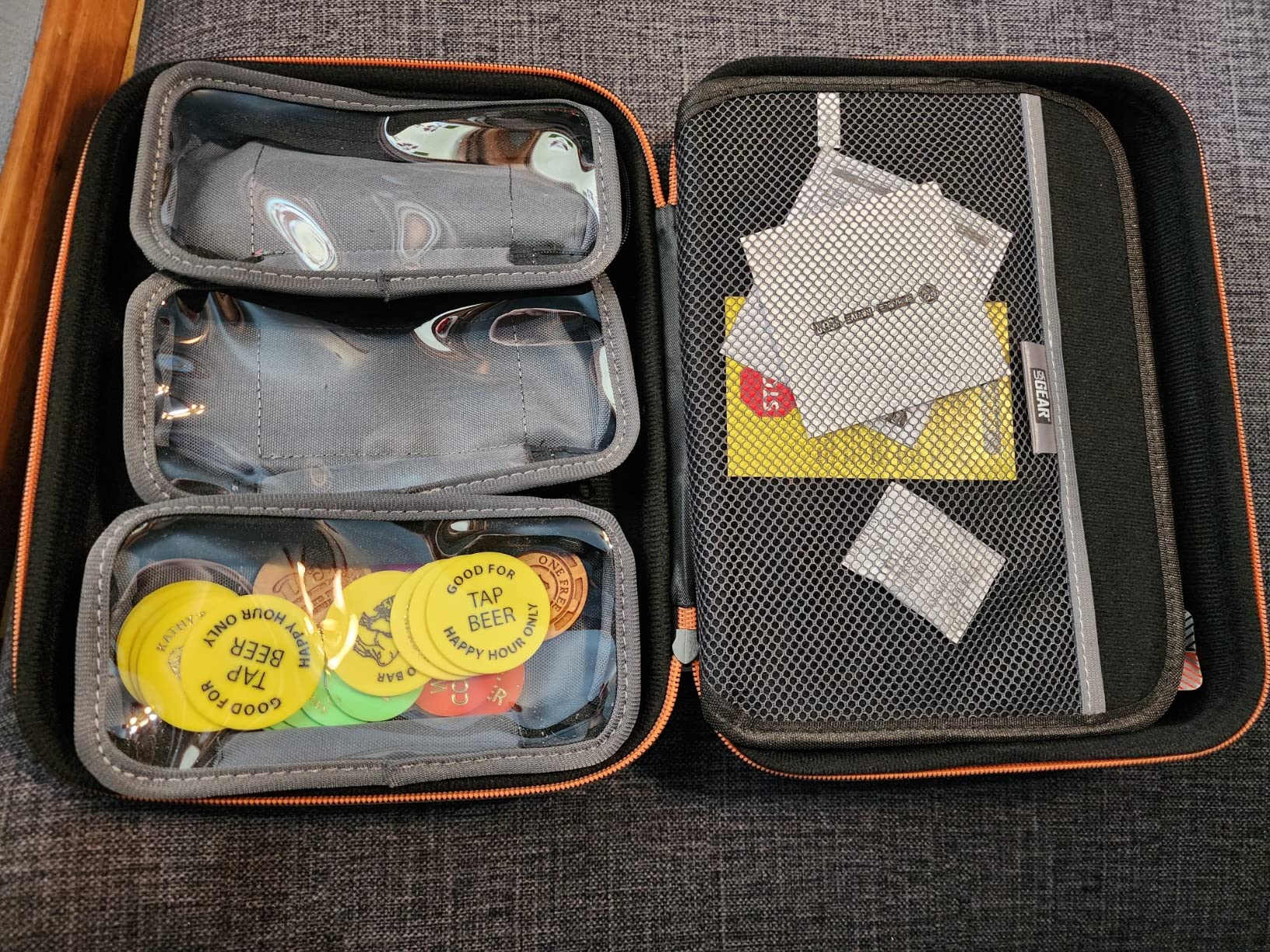 USA Gear XL Semi Hard Shell Dart Case - Protective Case for 15 Piece Dart Set, Tips, Flights and Shafts, and more Accessories - Locking Foam Design for Soft and Steel Tips customer photo 4