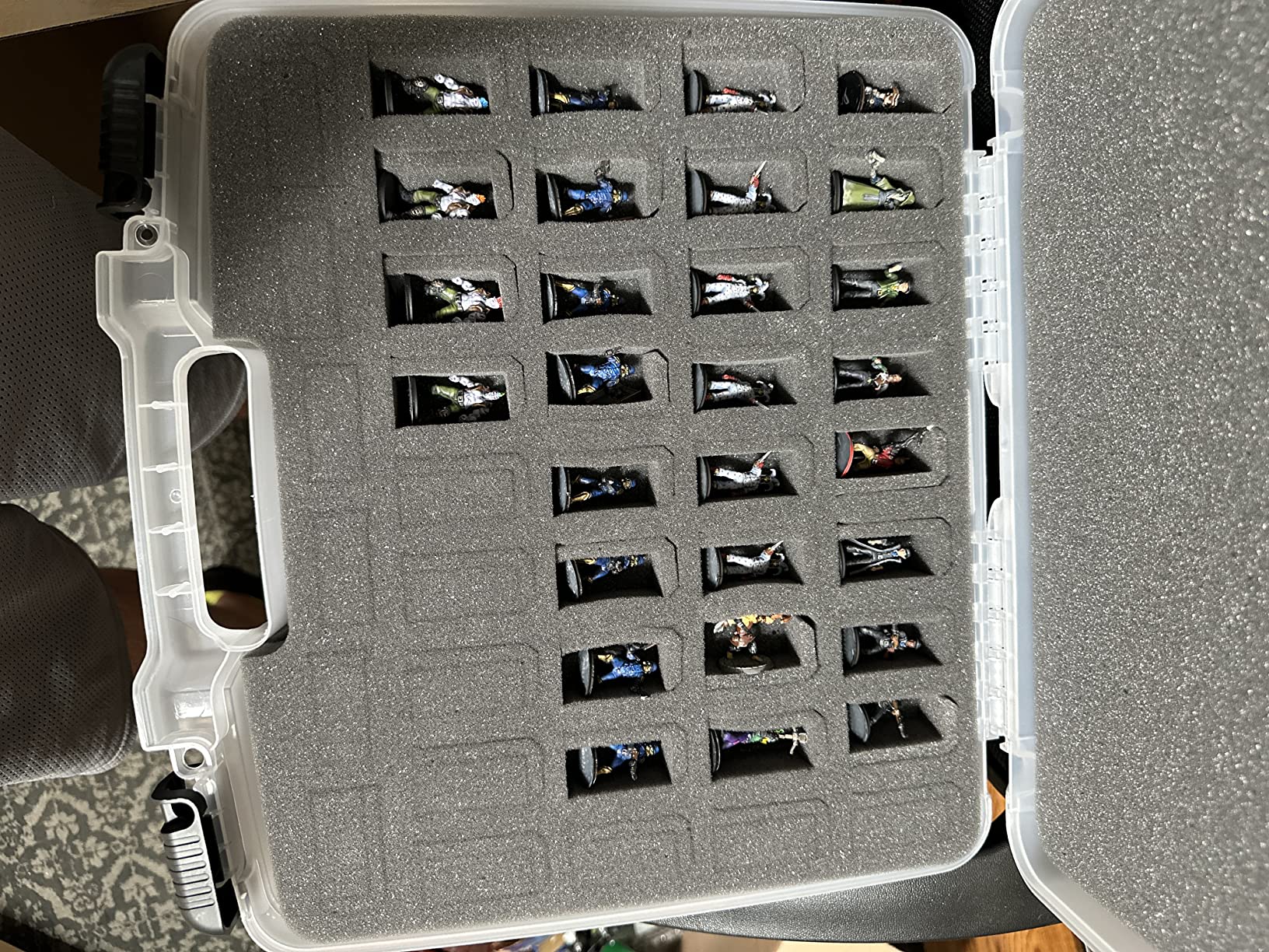 82+ Miniature Figurine Hard Shell Carrying Case - Fits Warhammer 40k, DND, Battletech, Citadel & More! customer photo 2