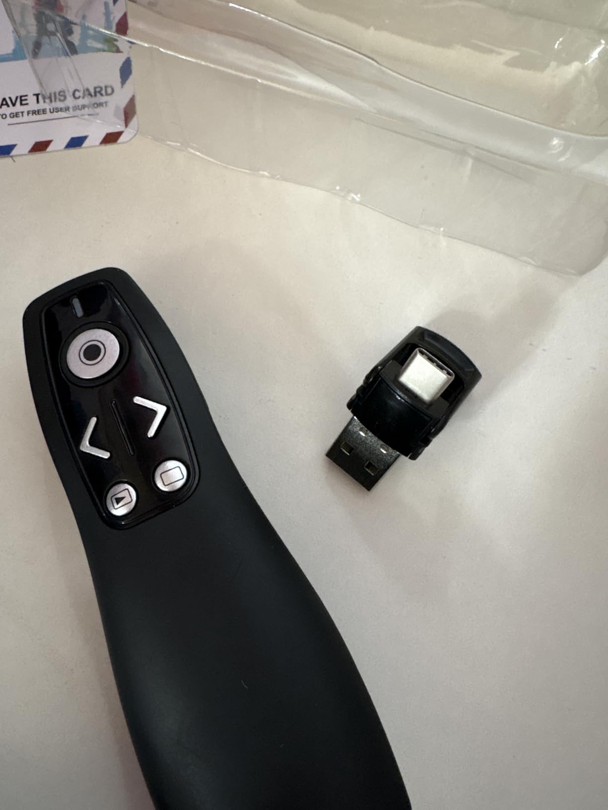 Presentation Clicker Wireless Presenter Remote for PowerPoint, Powerpoint Clicker with Volume Control PowerPoint Slide Advancer for Mac, Computer, Laptop customer photo 1