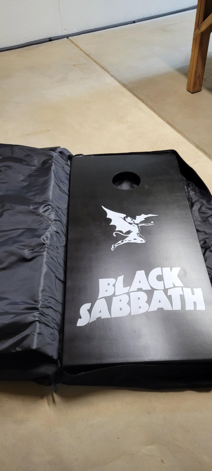 MUCITAGF Cornhole Carrying Case Fits 4' x 2' Regulation Size Board, Heavy-Duty 600D Cornhole Boards Bag with Protective Padded Foam and Extra Pockets for Cornhole Outdoor Games customer photo 1