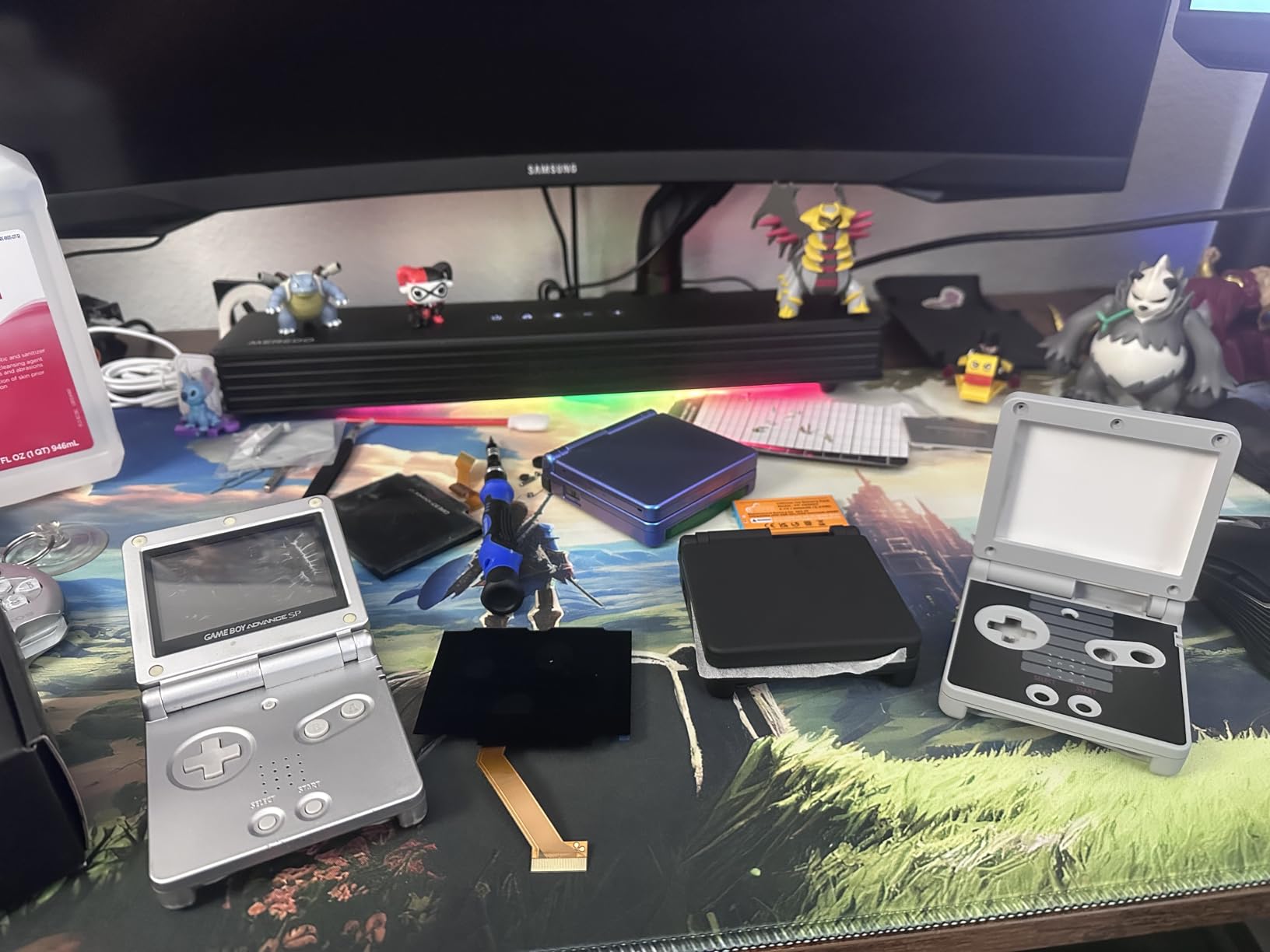 Game Boy Advance SP Drop-In 3.0 IPS Backlight LCD Mod Kit For AGS 001 & 101 customer photo 1