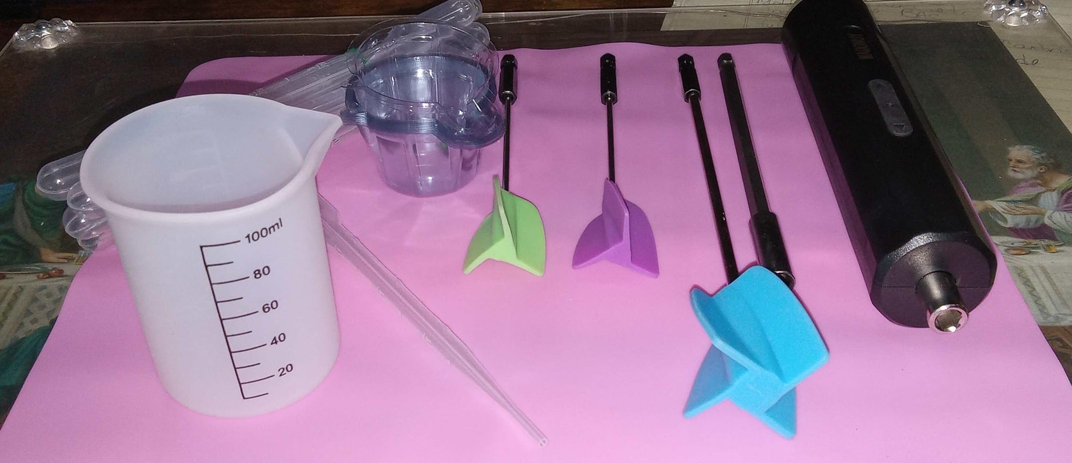 Rechargeable Epoxy Resin Mixer, USB Handheld Electric Resin Mixer for Mixing Epoxy Without Bubbles customer photo 1