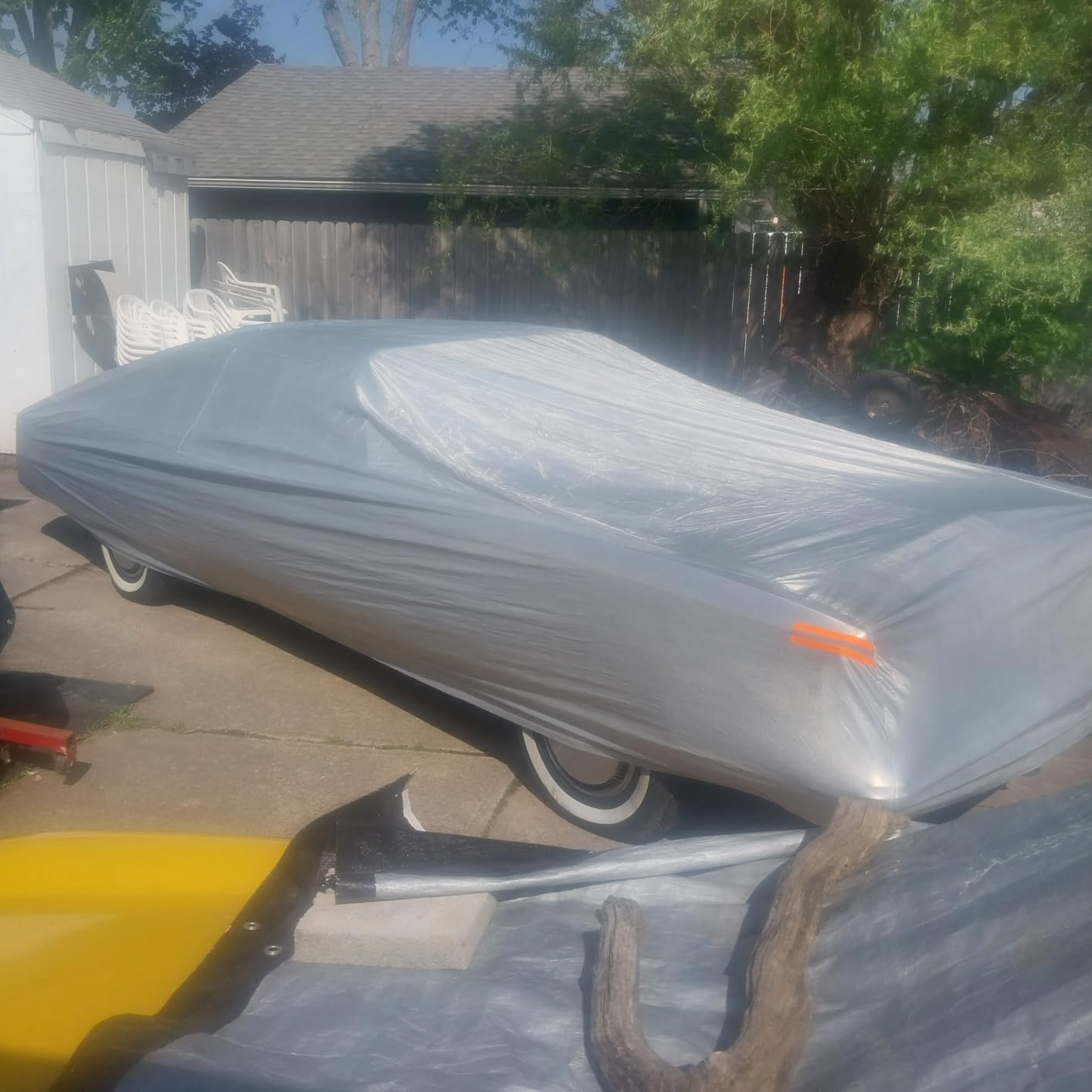 EzyShade 10-Layer Waterproof Sports Car Cover. See Vehicle Size-Chart for Accurate Fit. All Weather Outdoor Covers. Thunderbird Impala Grand Fury Classic Cars. Sun Snow Rain. Size C7 customer photo 2