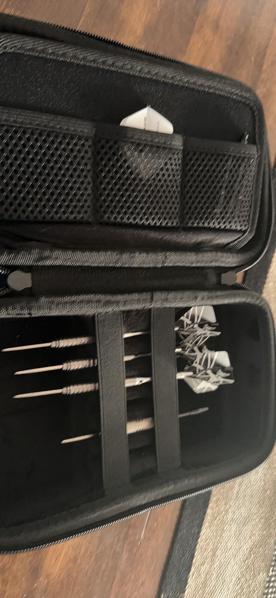 co2CREA Hard Case Compatible with Steel Tip or Soft Tip Darts, Holds 12 Darts and Extra Accessories, Built-In Storage Tubes and Pockets for Flights, Tips, Shafts customer photo 1