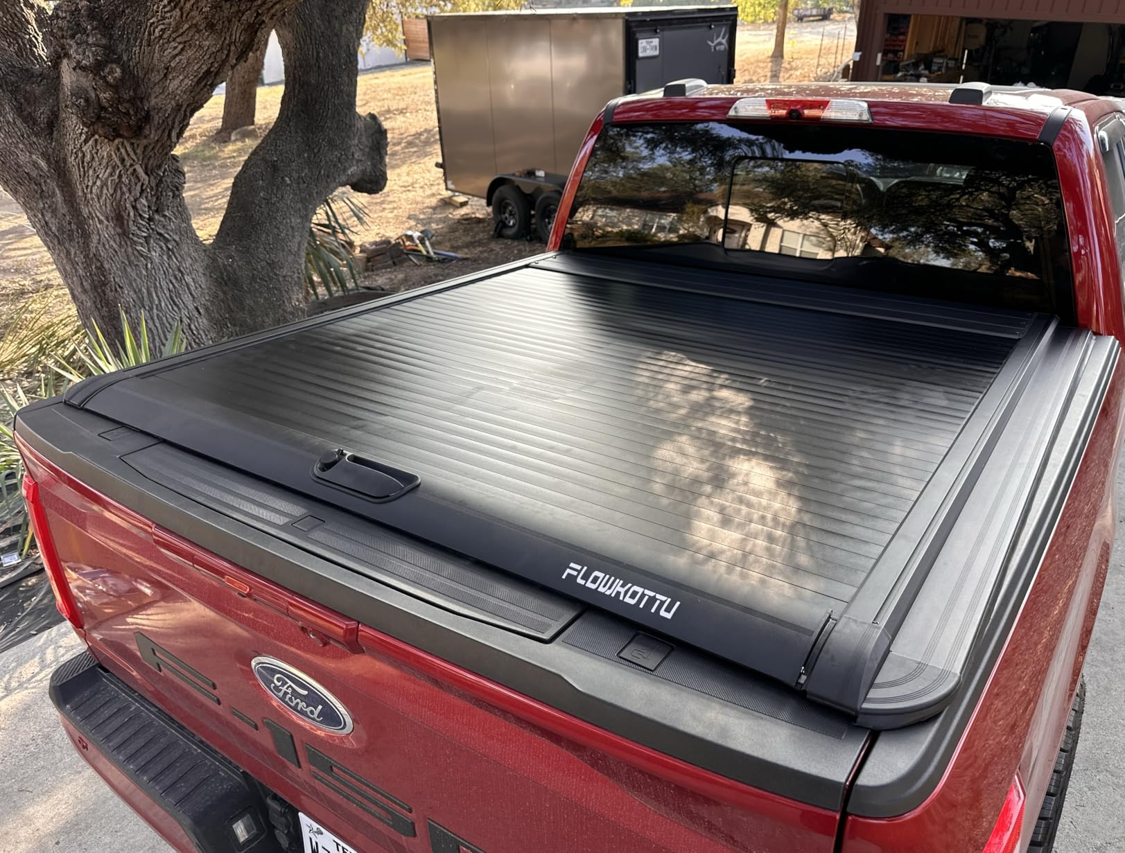 Flowkottu Retractable Hard Tonneau Cover - 2015-2026 Ford F-150 Truck Bed (incl. Lightning/Raptor) 5.5 FT customer photo 1