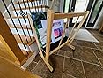 VISWIN Large Art Storage Rack with Casters - Wooden Drying & Display Rack for Canvas, Prints, Posters - Art Organizer for Shows, Studios & Galleries - Walnut customer photo 1