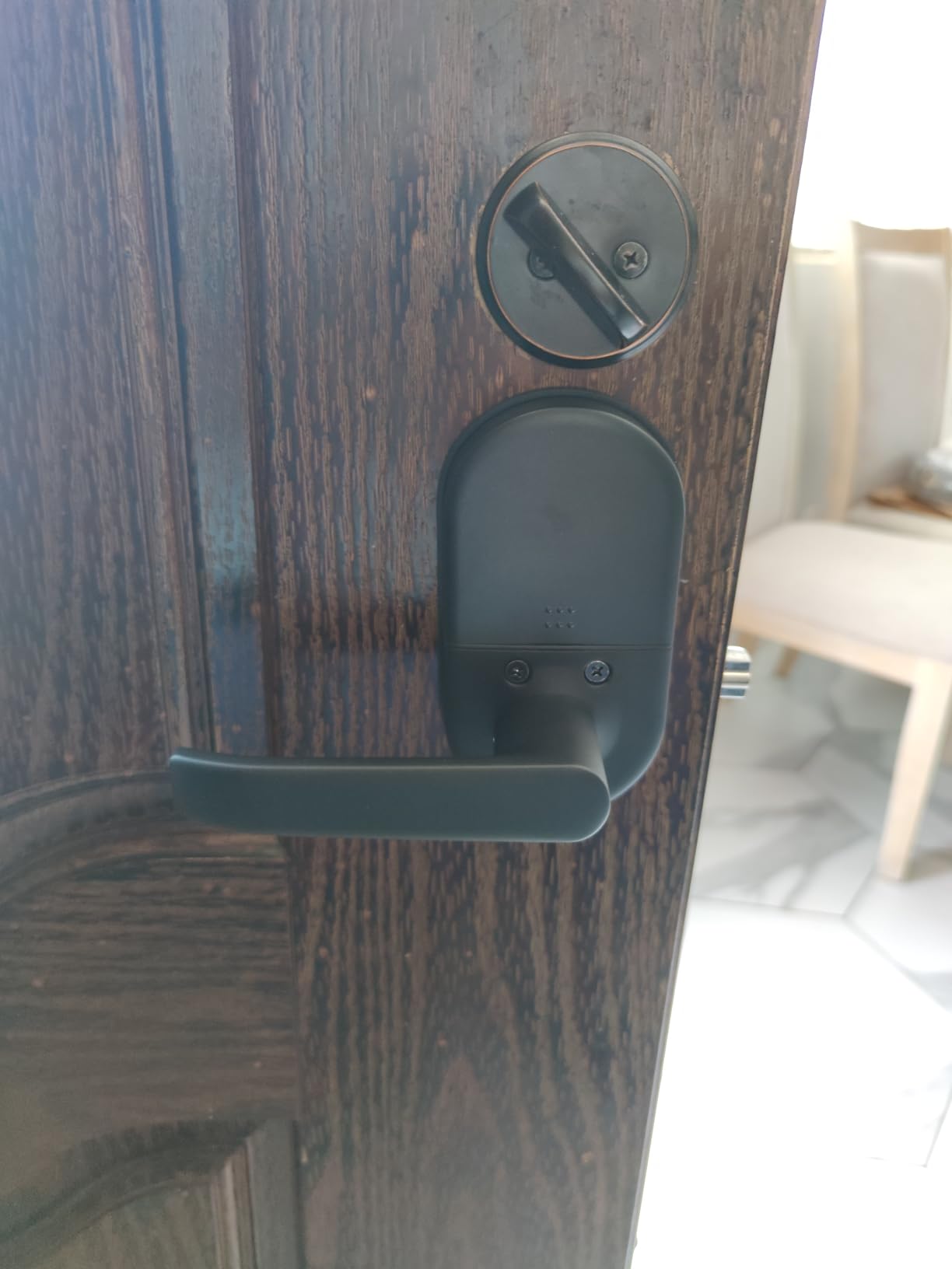 Smart Door Handle Lock with Keypad: Yamiry Fingerprint Smart Knob - Keyless Entry Digital Lock for Front Door - Deadbolt with APP - Generate Passcode Remotely - DIY Installation customer photo 1