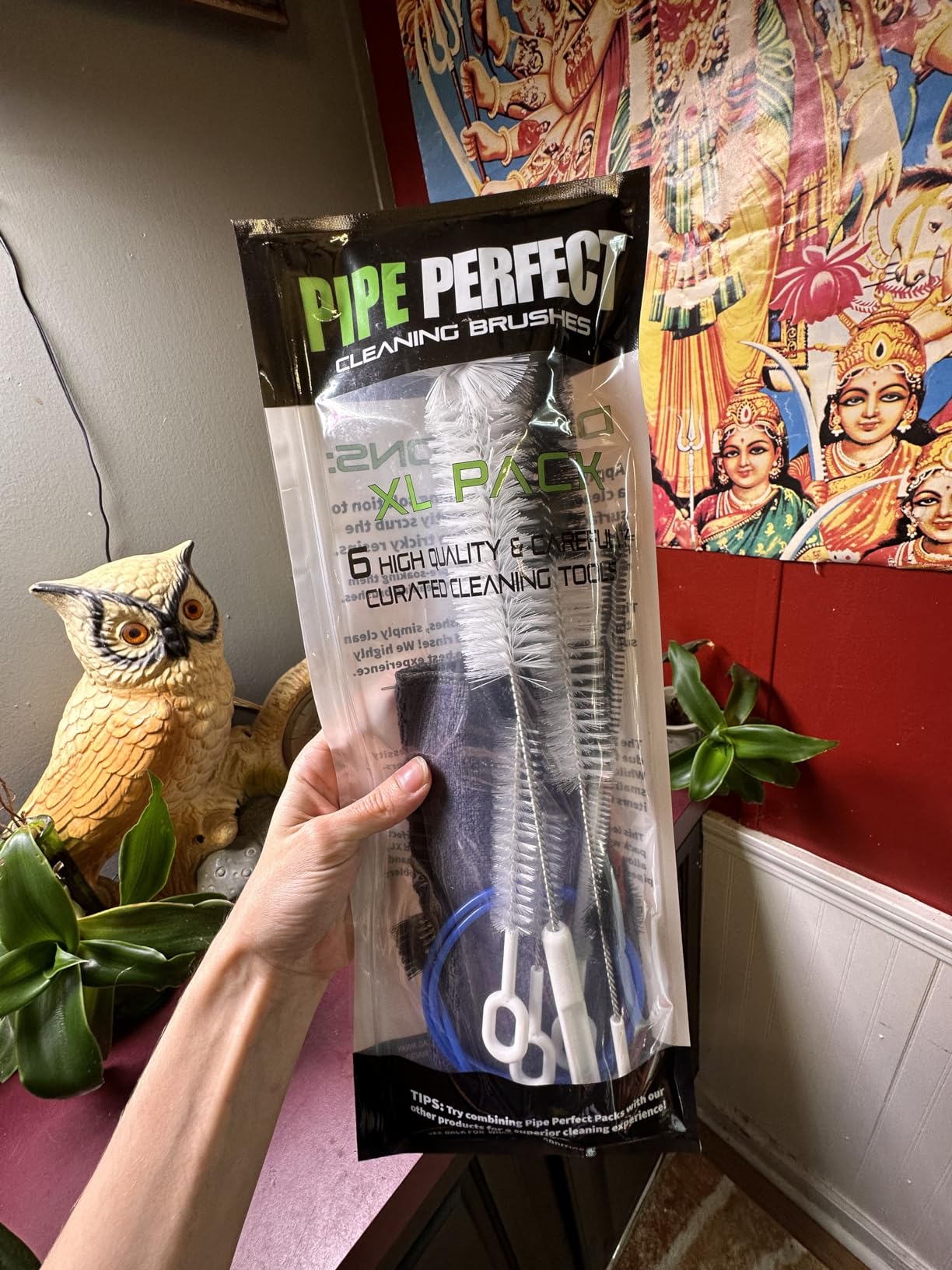 Pipe Perfect Original Cleaning Brush Set - Multi-Size Detail Brushes for Glass, Bottle, Tube & Narrow Openings | Deep Cleaning Kit for Hard-to-Reach Areas | Durable Reusable (Original Pack) customer photo 1