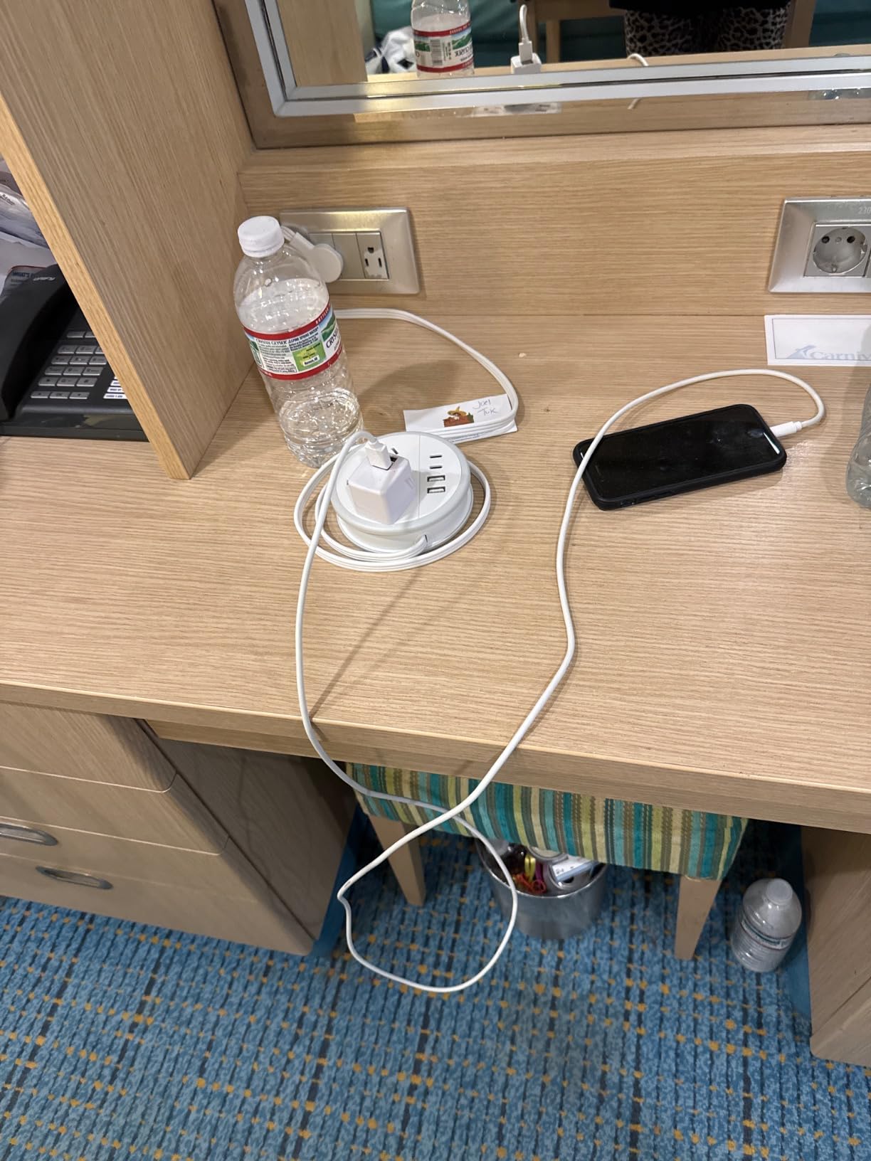 NTONPOWER Travel Power Strip, Travel Essentials, Cruise Essentials 2026 3 Outlets 4 USB Ports(2 USB C), 4FT Wrapped Around Extension Cord for Travel Cruise Ship Beach Vacation Essentials White customer photo 1