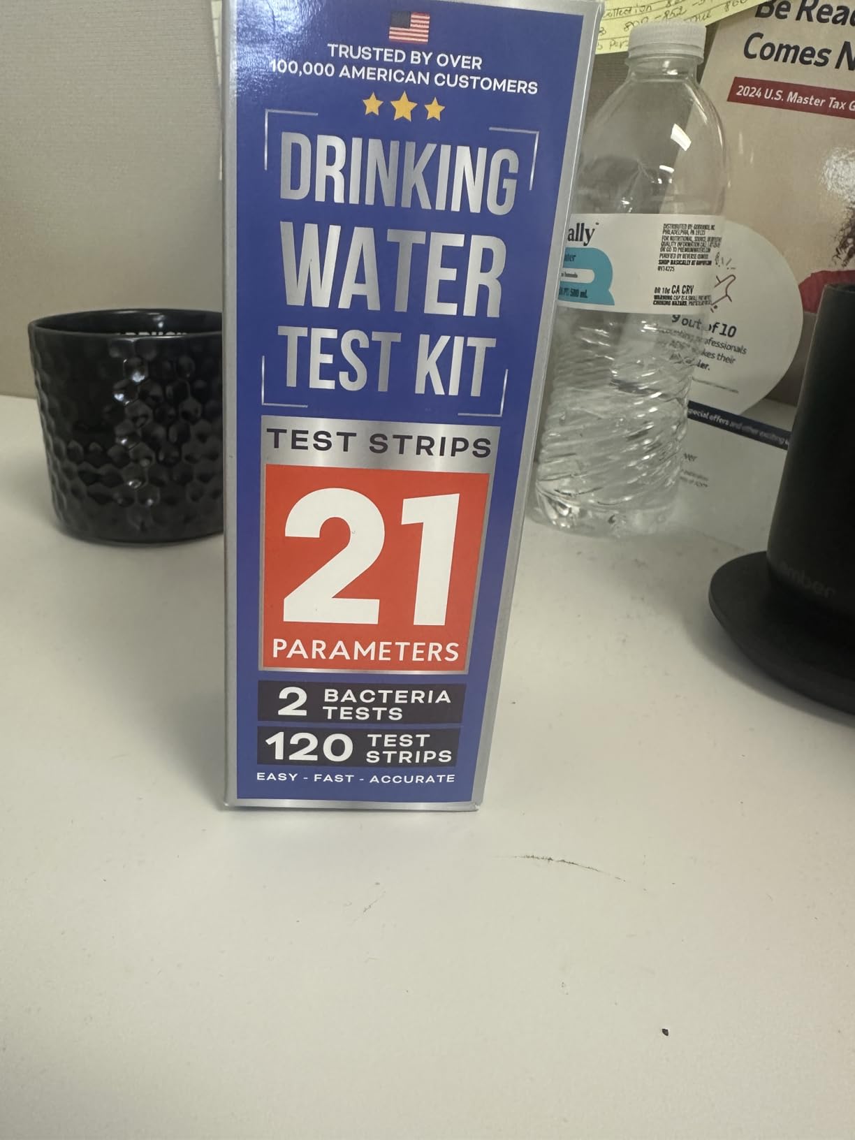 All-New 20 in 1 Drinking Water Testing Kit 120 Strips, Home Tap and Well Water Test Kit for Hardness, Lead, Iron, Copper, Chlorine, Fluoride customer photo 1