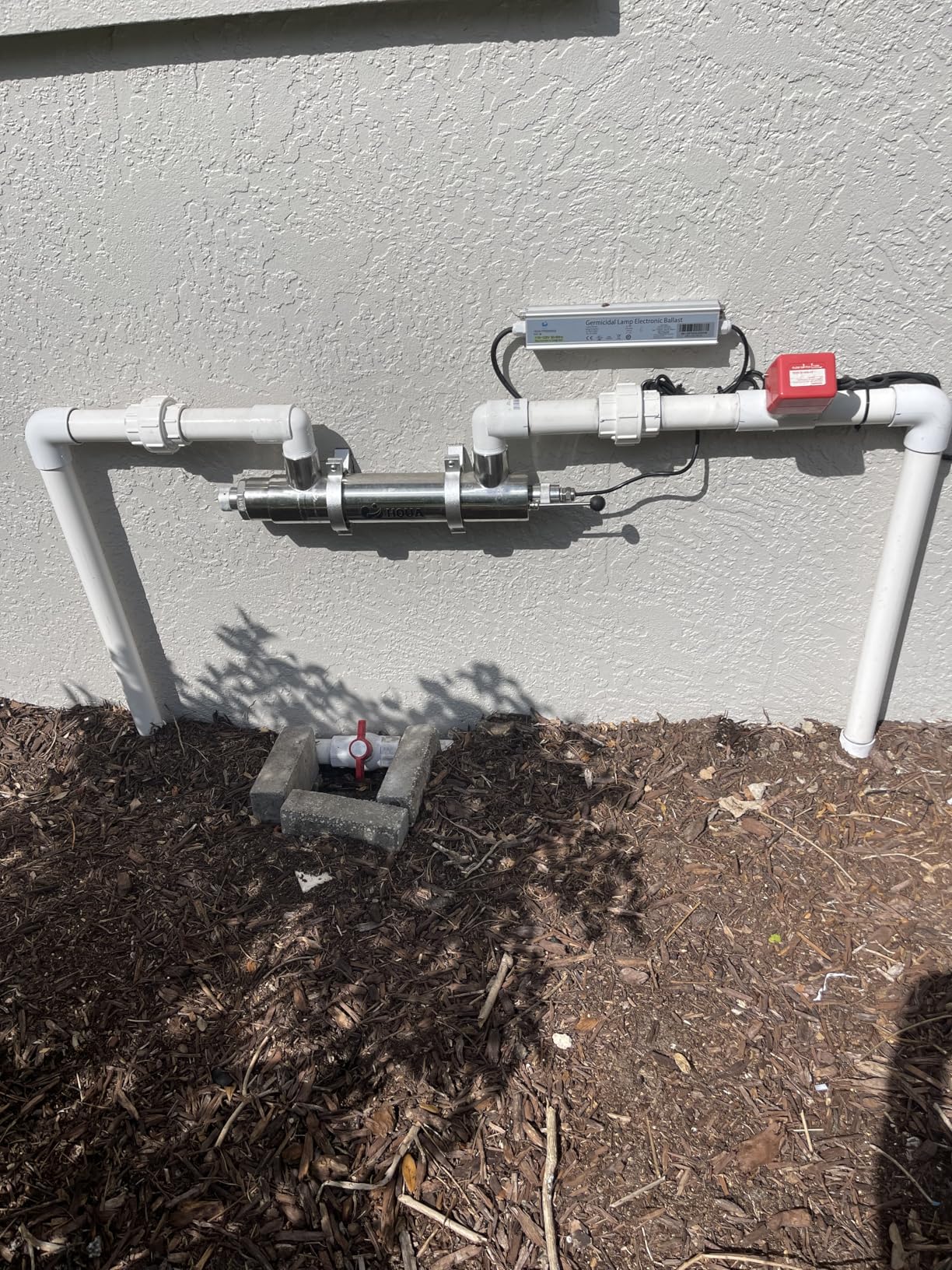PWS-55 55W Pond Pool UV Purifier Clarifier, Weatherproof IP67, Stainless Steel UV Reactor customer photo 2